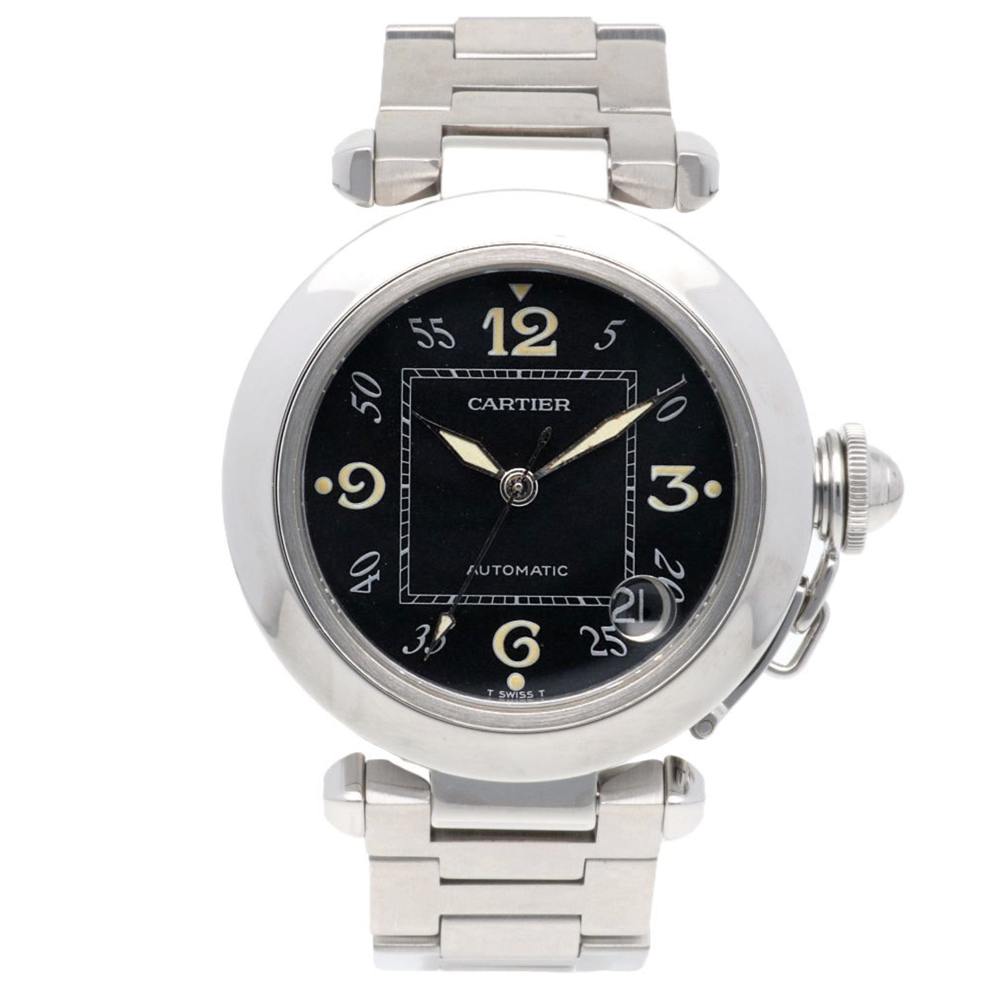 Cartier Pasha-horloge, roestvrij staal 2324, automatisch, unisex, CARTIER