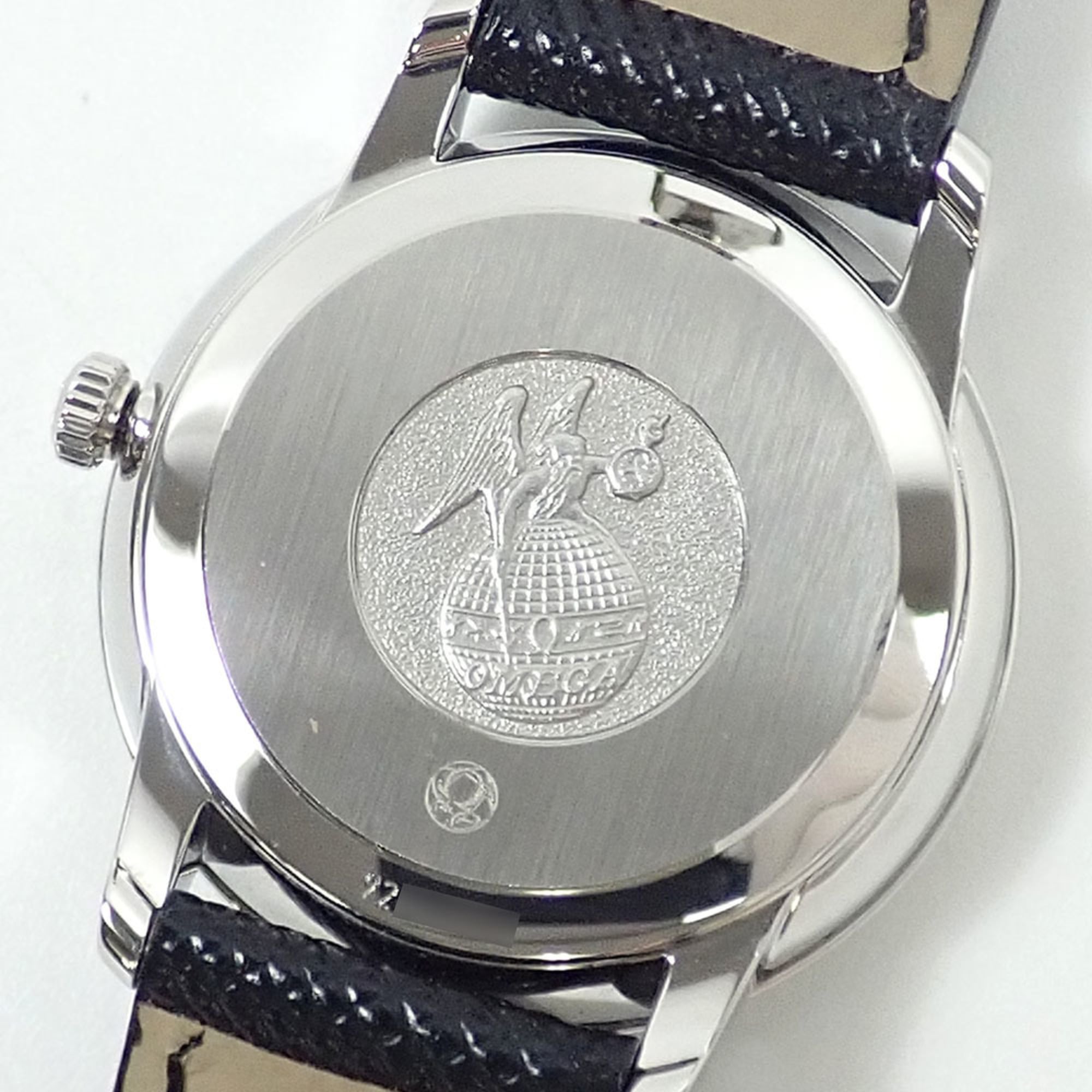 Omega De Ville Prestige Ladies Quartz Stainless Steel Leather Strap 42413276052002 Battery Operated C216910