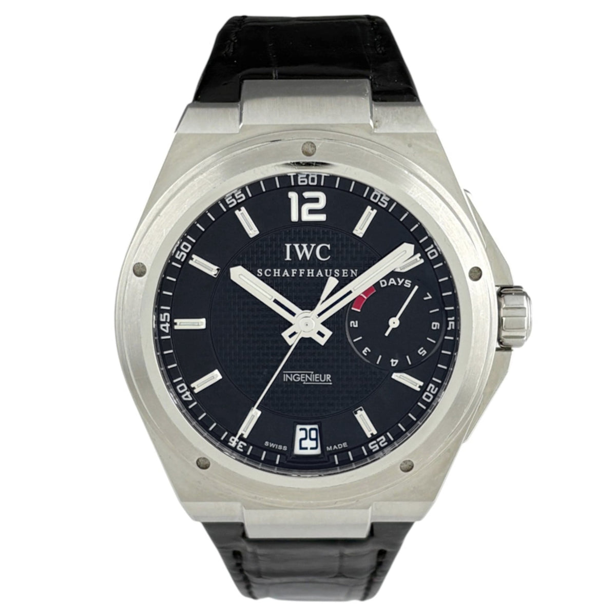 IWC Big Ingenieur IW500501 horloge met zwarte wijzerplaat, 45 mm