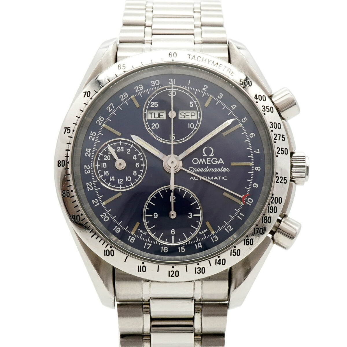 Omega Speedmaster Day-Date 3521.8 Blue Dial 39mm Watch