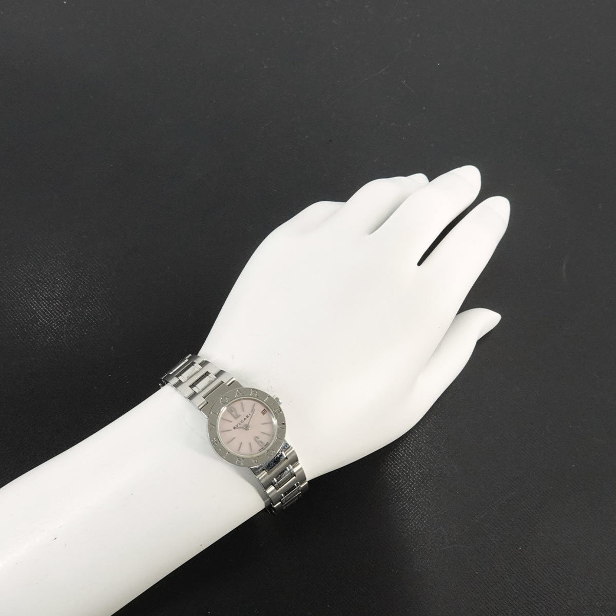 Bvlgari BB23SS Rosa Zifferblatt aus Muschel, 23 mm Uhr