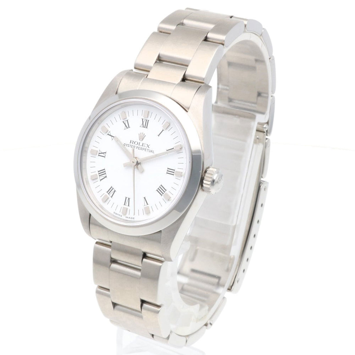Rolex Oyster Perpetual 77080 White Dial 30mm Watch