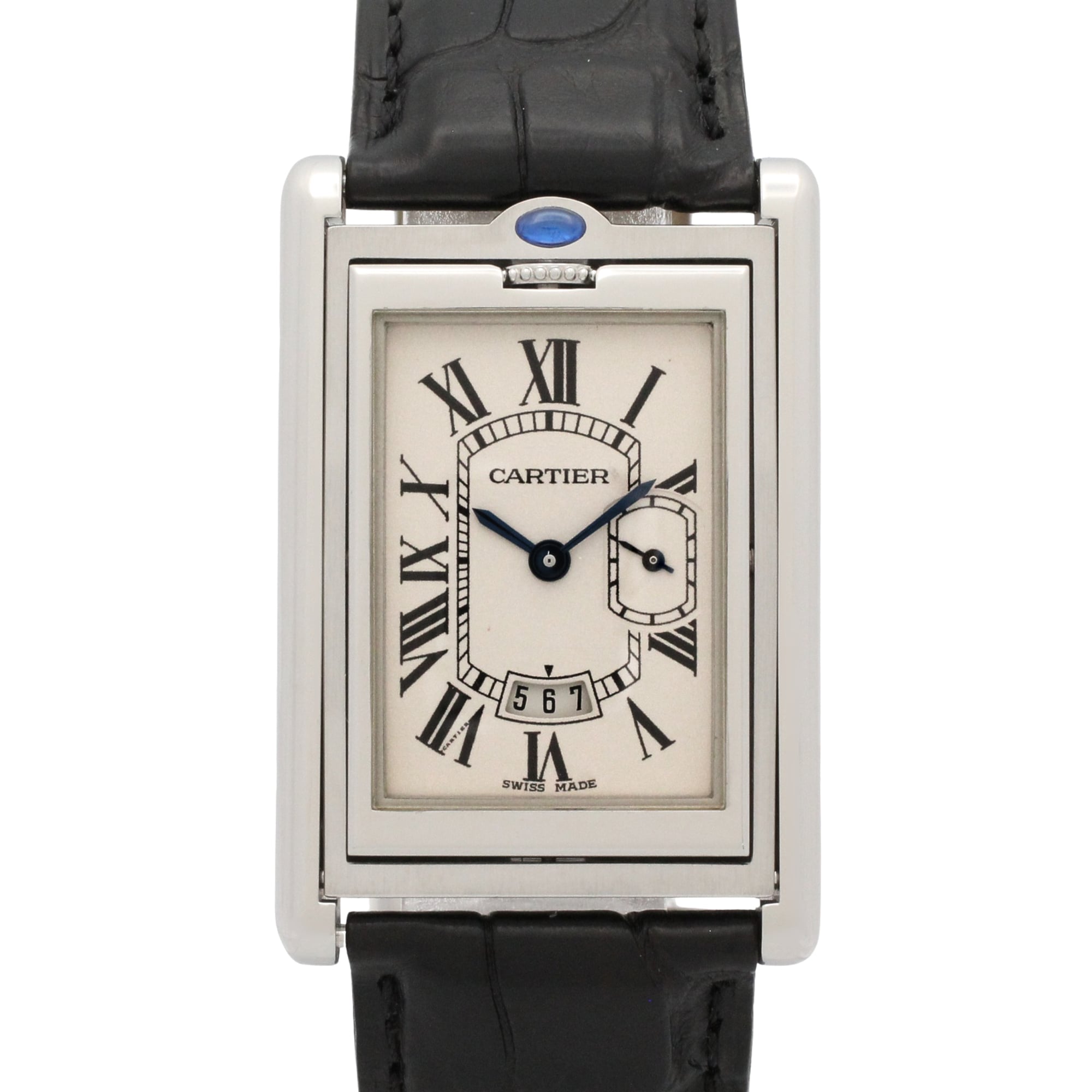 Cartier Tank W1016055 Ivory Dial 26mm Watch