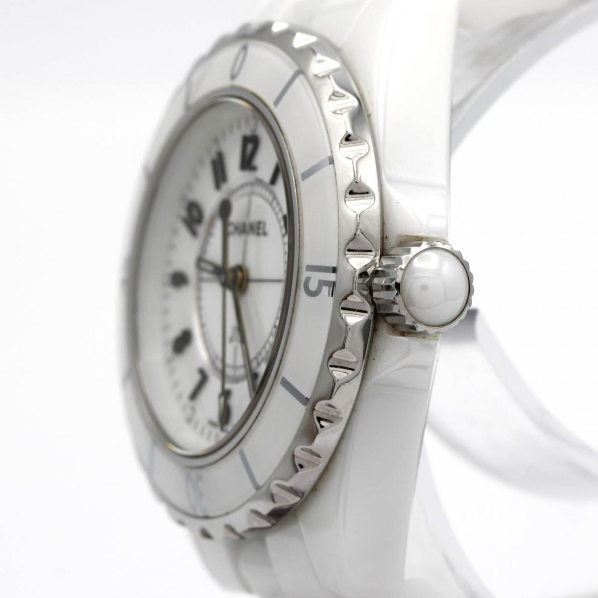 Chanel J12 33mm Ceramic H0968 White Dial 33mm Watch
