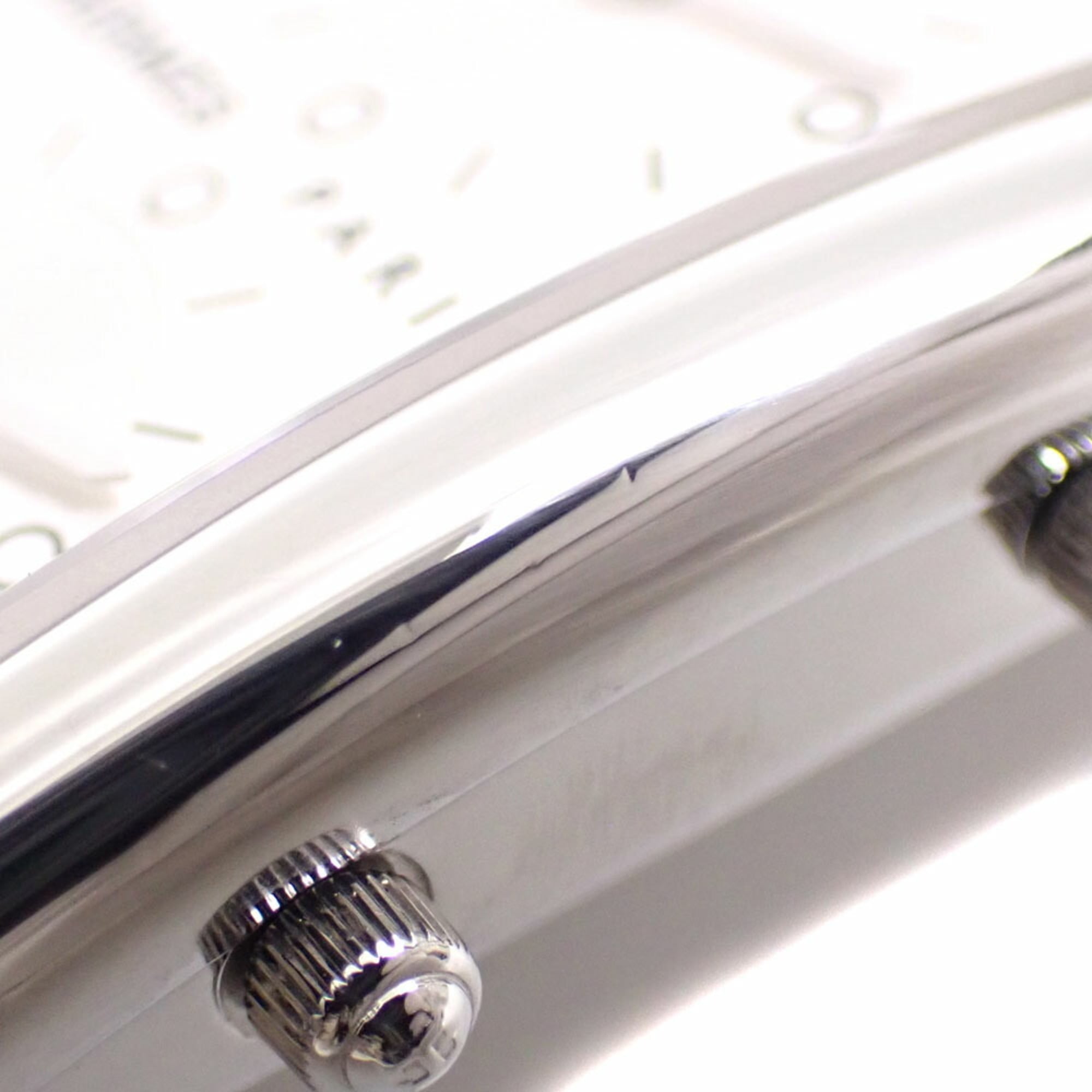 Hermes Cape Cod dameshorloge met kwartsuurwerk, roestvrij staal, leren band, CC3-510, werkt op batterijen, bruin, â–¡H-stempel, circa 2004