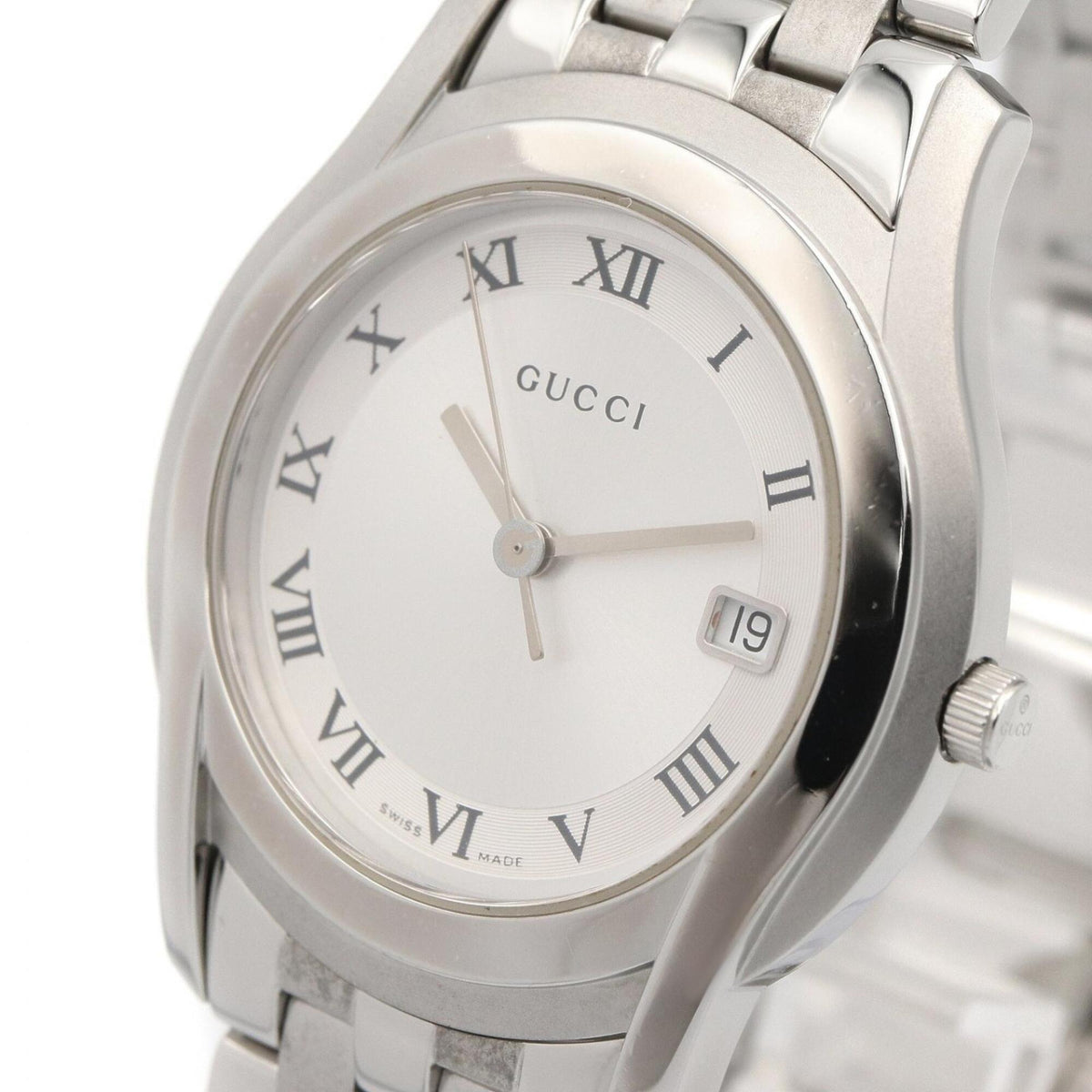Gucci G-Class 5500M Silver Dial 35mm Watch