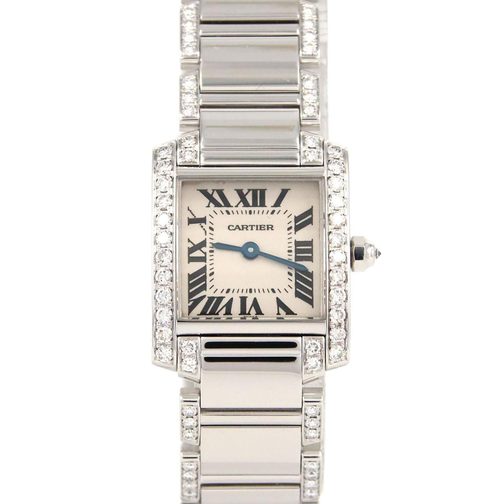 Cartier Tank Française SM WG D Breath Half WE1002SC Quartz Watch