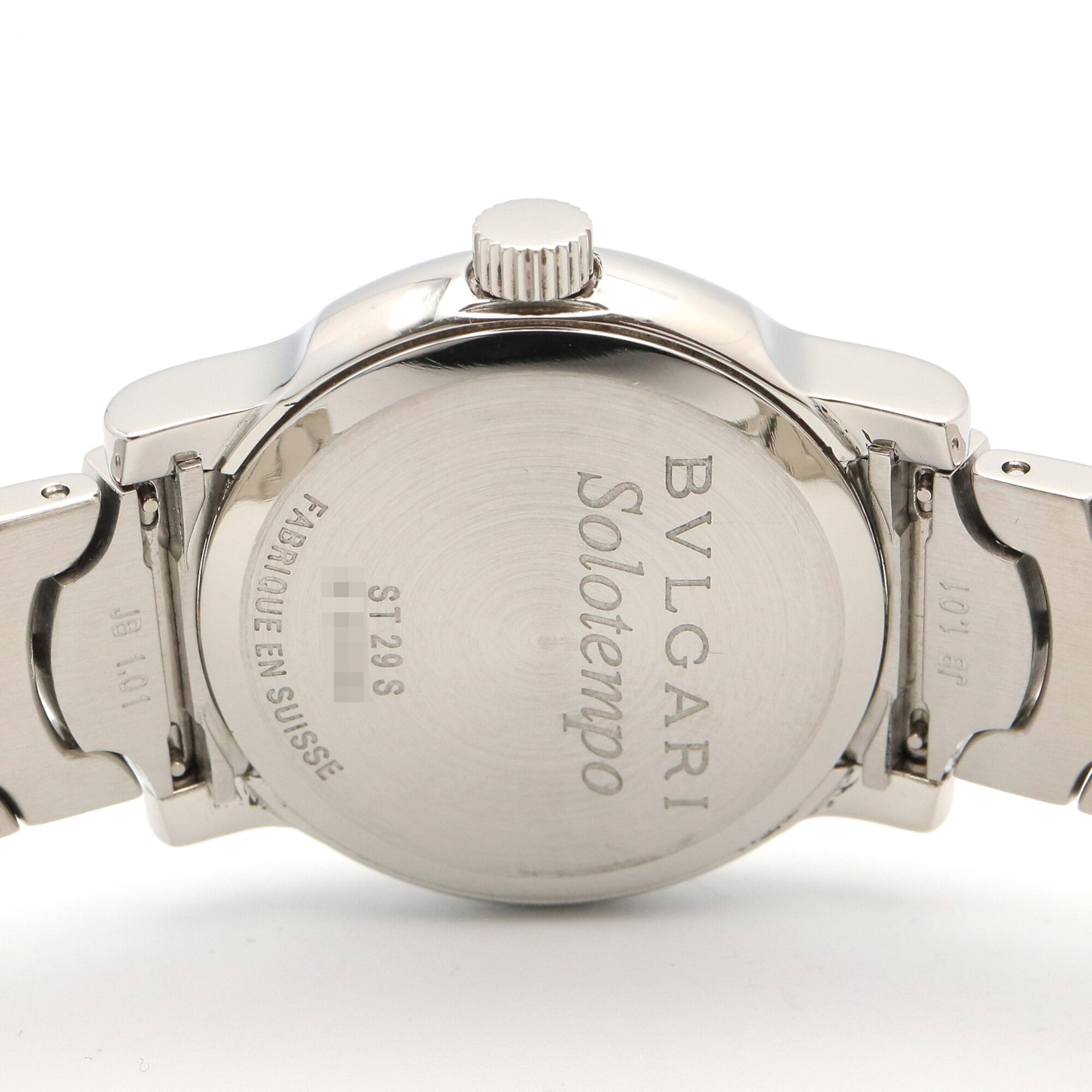 Bulgari BVLGARI Solo Tempo-horloge, roestvrij staal, dames, wit (ST29S)