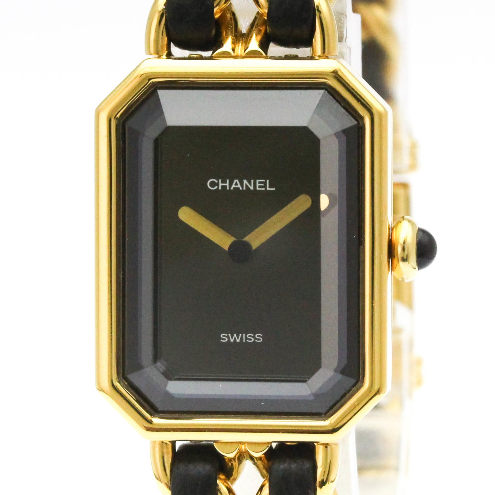 CHANEL Premiere Size L Gold Plated Quartz Ladies Watch H0001 BF583109