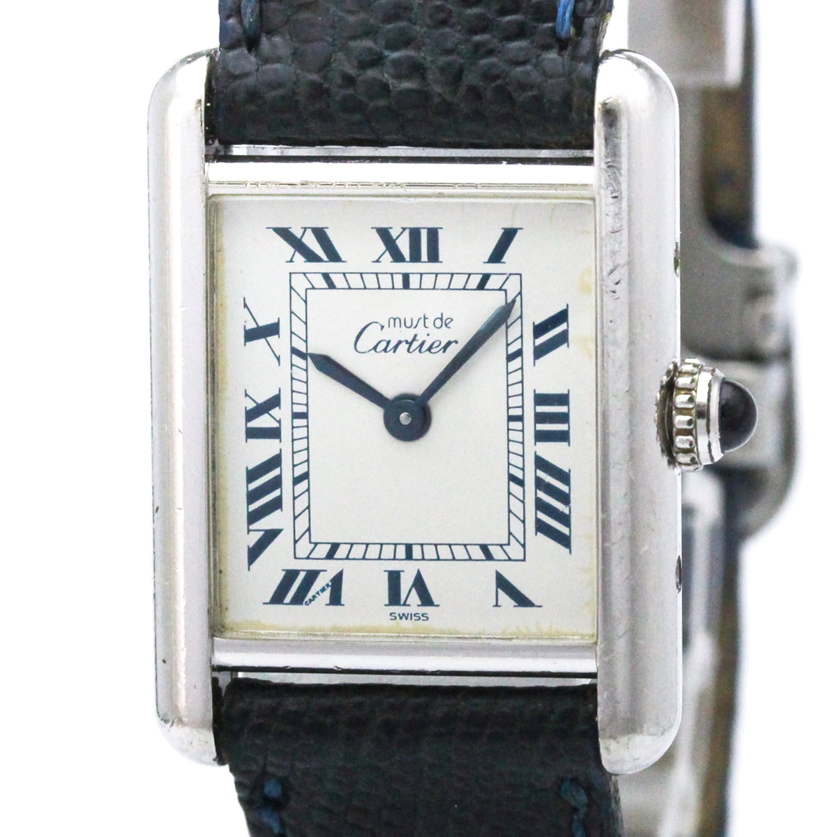 Montre Cartier Must Tank W1001565 Blanc avec cadran de 20 mm