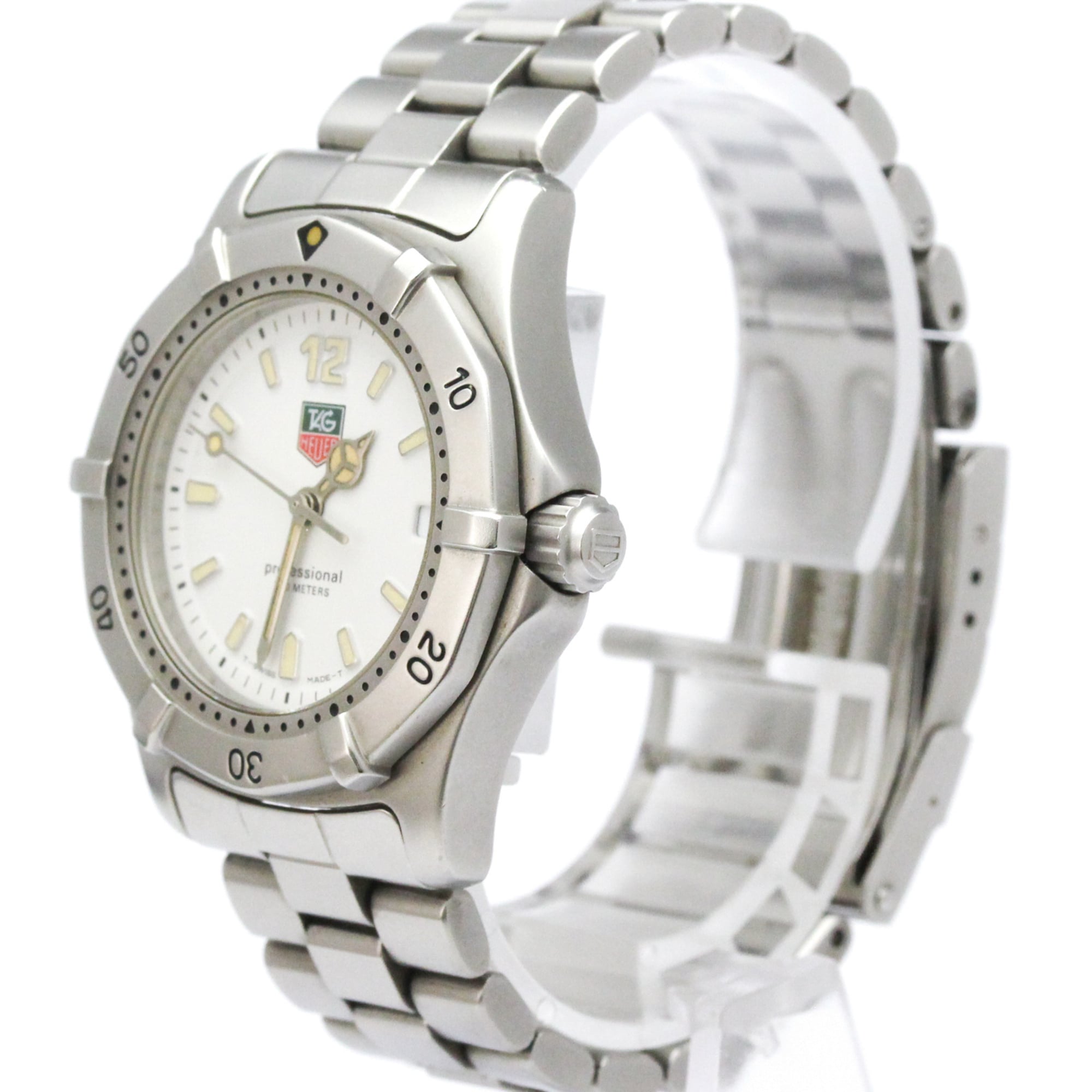 Montre TAG Heuer Professional WK1211 Blanc avec cadran de 34 mm