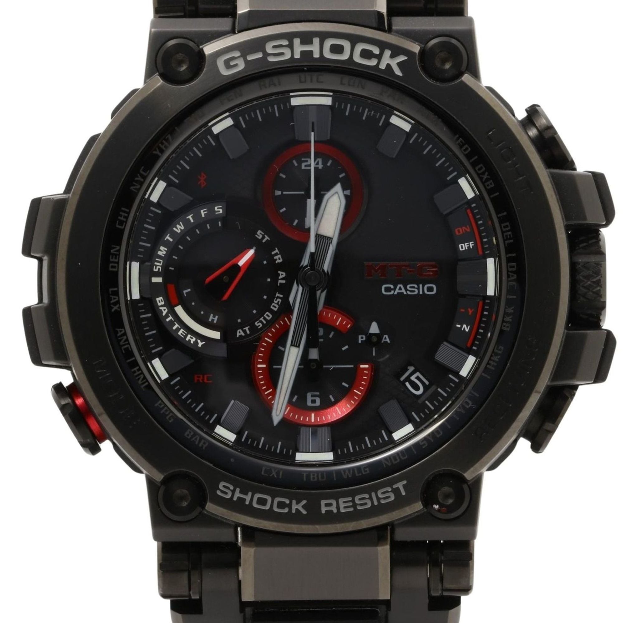 CASIO GSHOCK MTGB1000 Series MTGB1000B1AJF Black Stainless Steel Men's Analog Watch