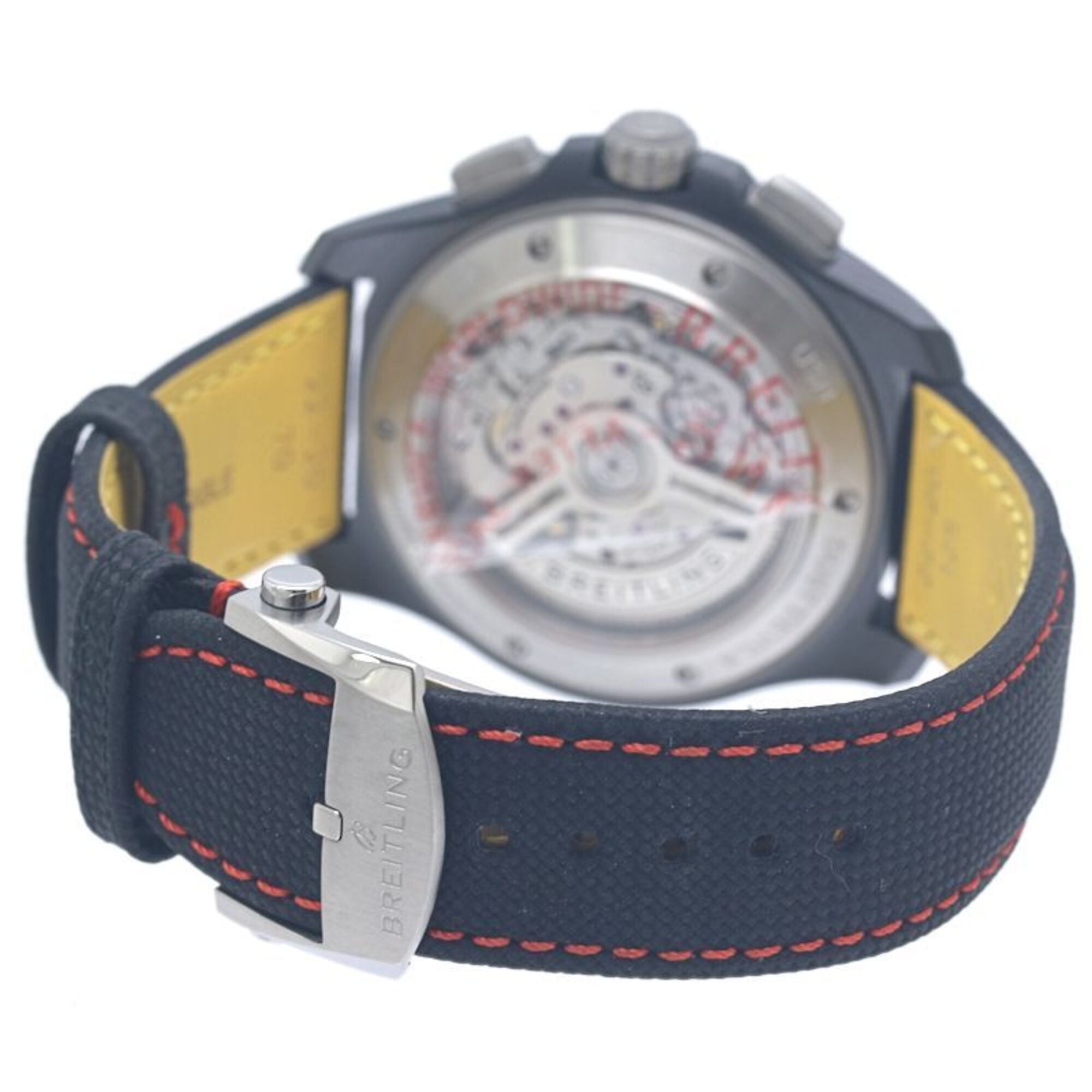 Montre Pour Hommes BREITLING Avenger B01 SB01473A1B1X1 SB0147 Chronographe 44 « Night Mission Dust Devils » en céramique et cuir de vachette 40375