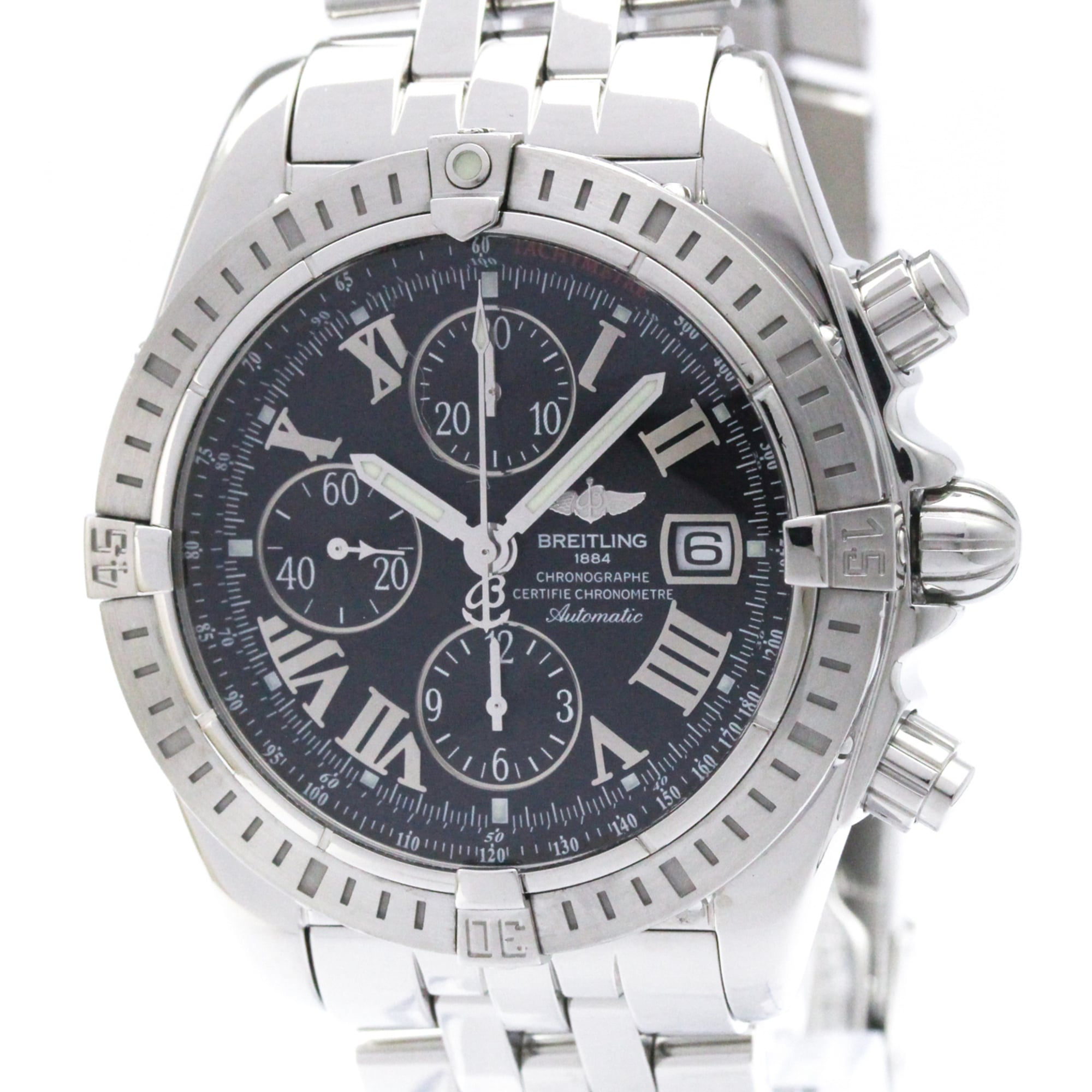 Breitling Chronomat A13356 Black Dial 44mm Watch