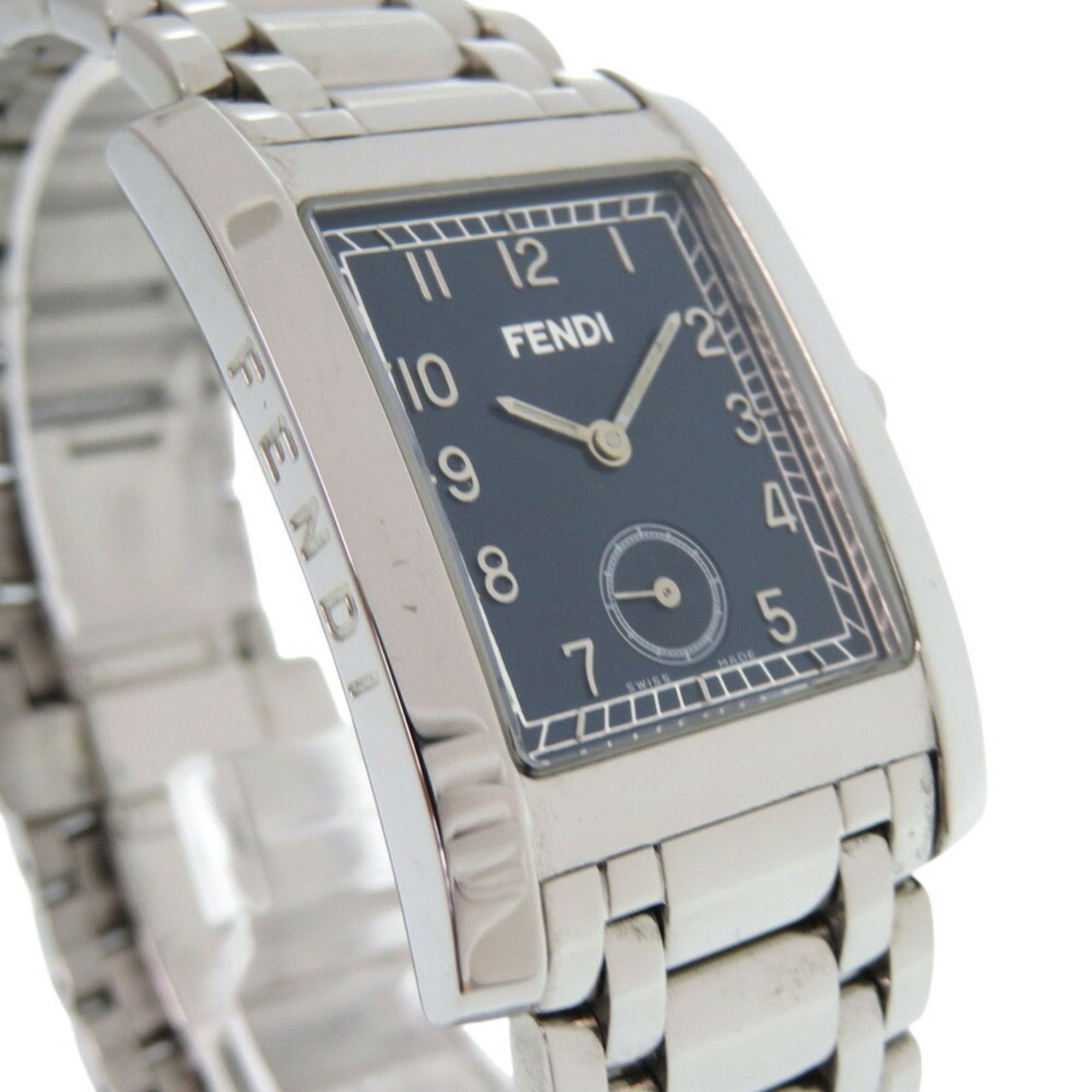 Fendi Classico 7000G roestvrijstalen marineblauw-zilveren quartzhorloge 1914FENDI