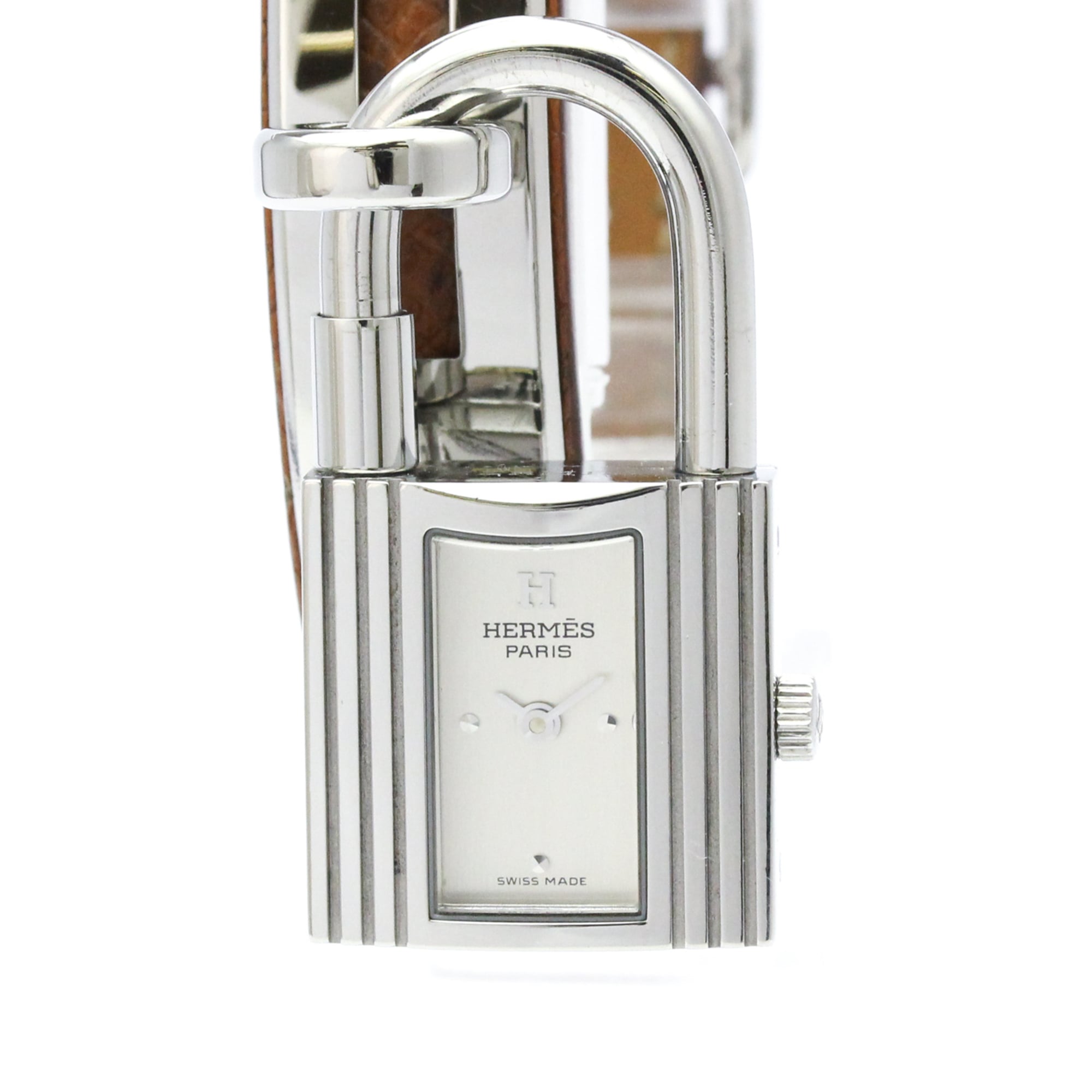 HERMES Kelly Stainless Steel Leather Quartz Ladies Watch KE1.210