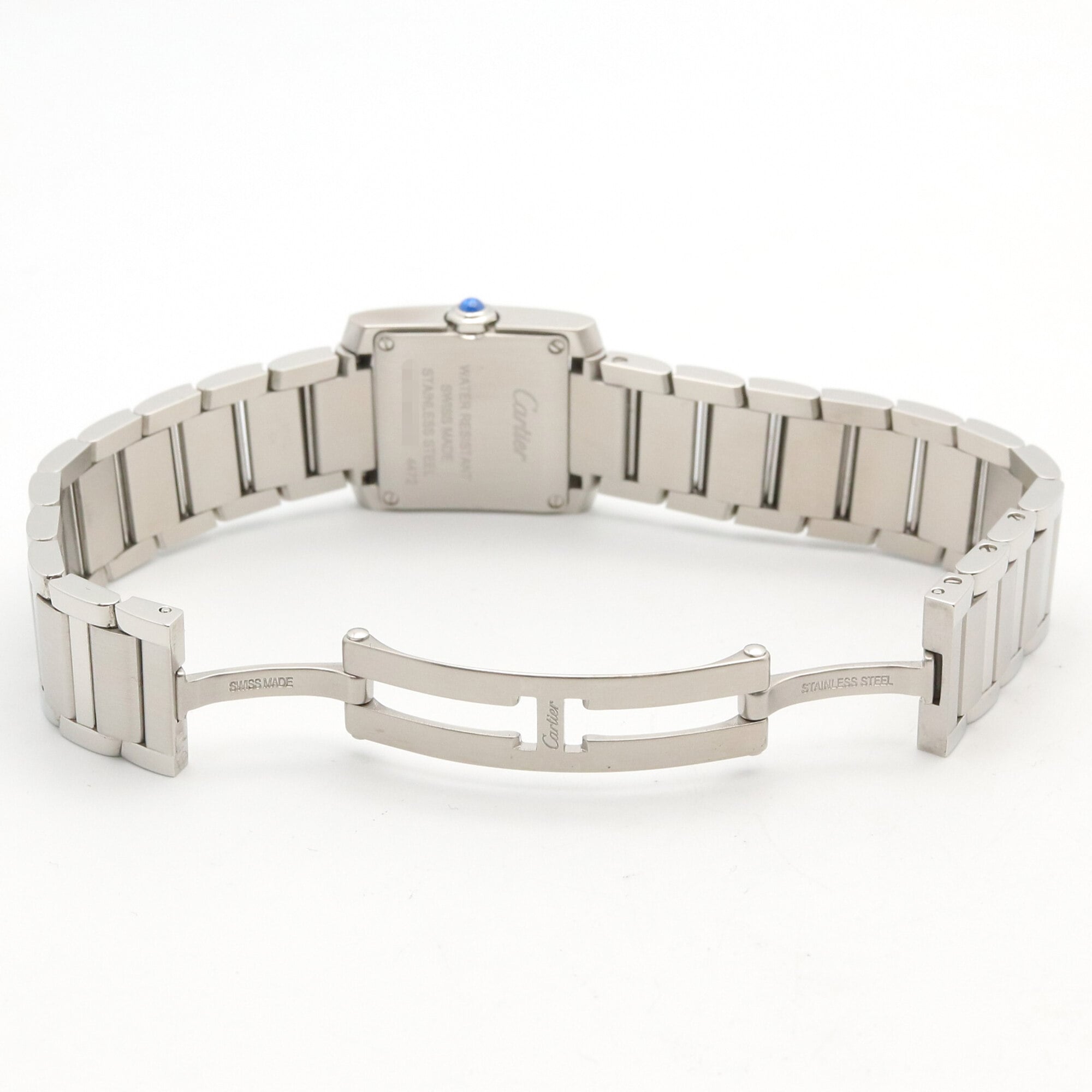 Cartier Tank Française SM Uhr, Edelstahl, Damen, Silber, WSTA0065