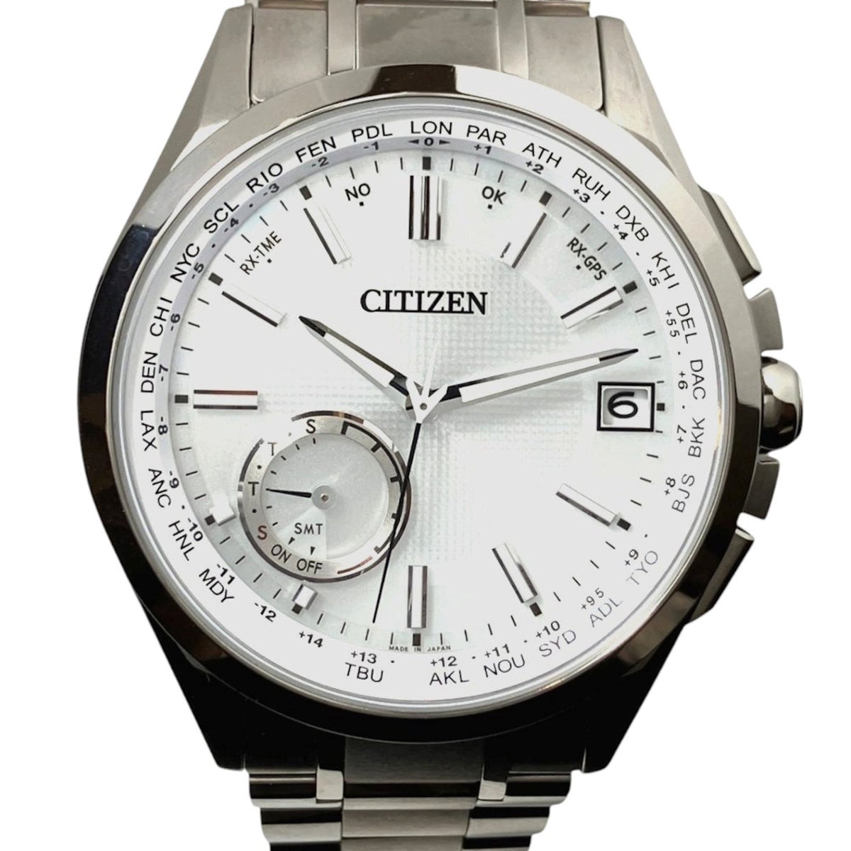 Citizen Attesa Eco-Drive Satellite Wave CC3010-51A F150-T021581 Silber Zifferblatt 46 mm Uhr