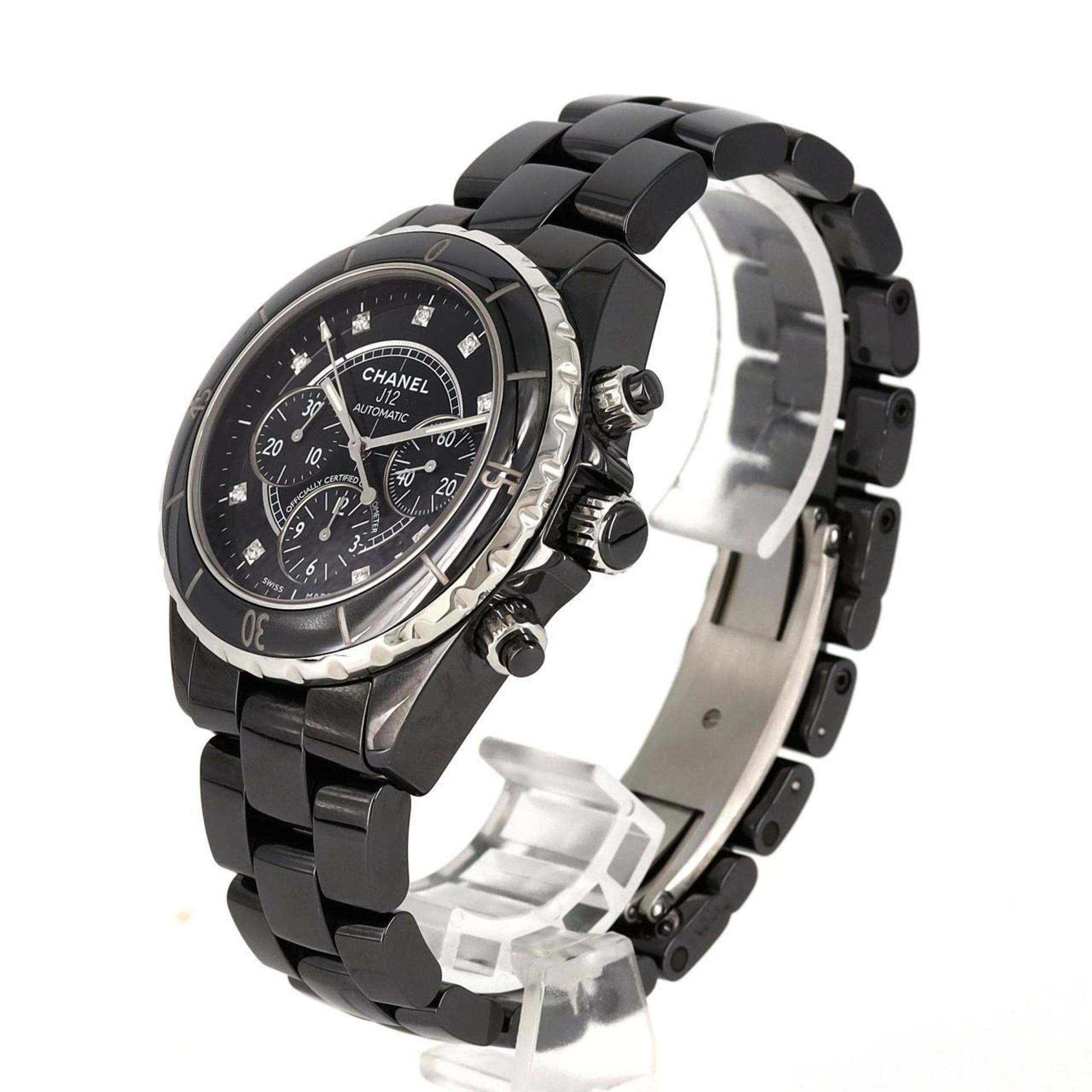 Chanel J12 Chronograph Ceramic 9P H2419 Wristwatch Automatic