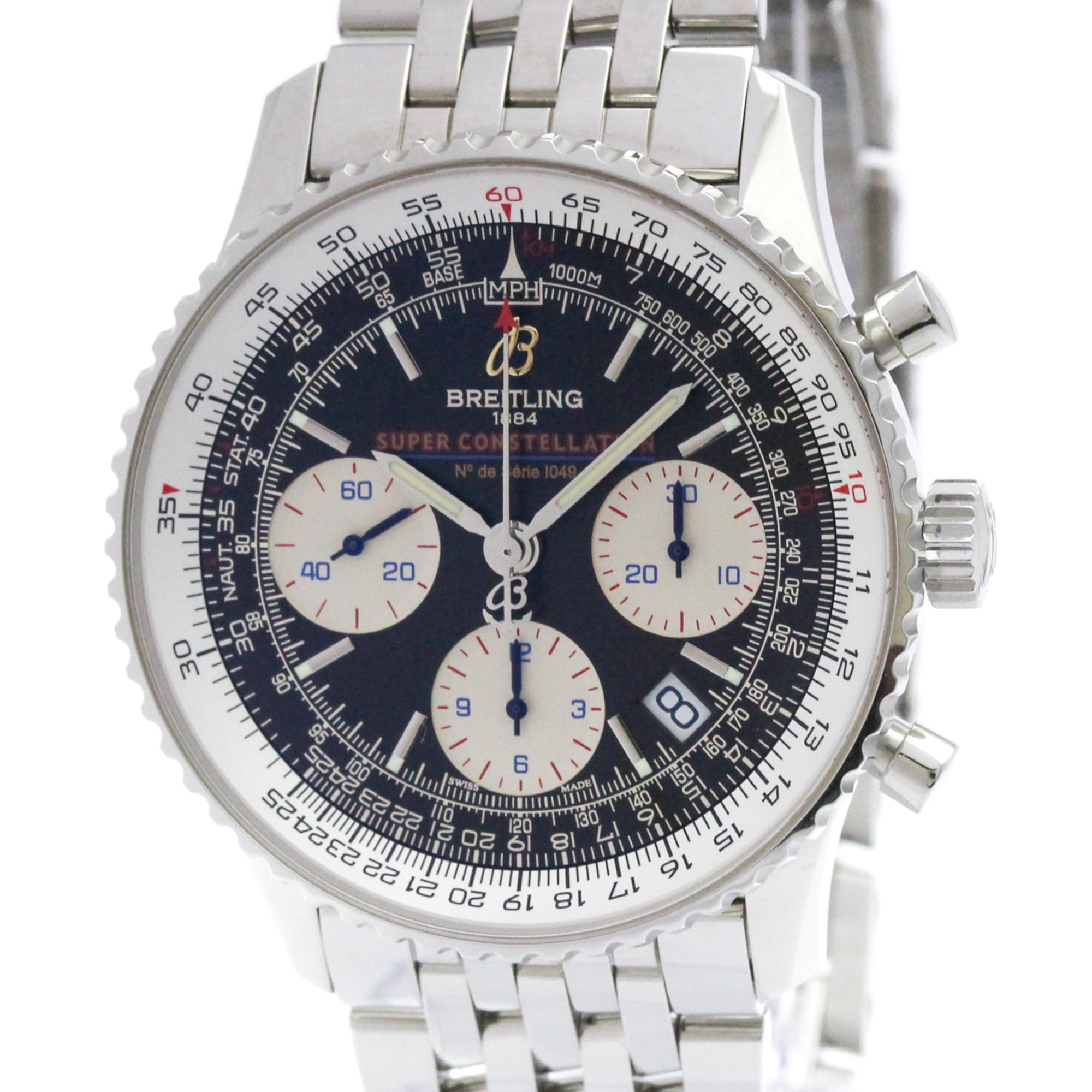 Breitling Navitimer A23322 Black Dial 42mm Watch