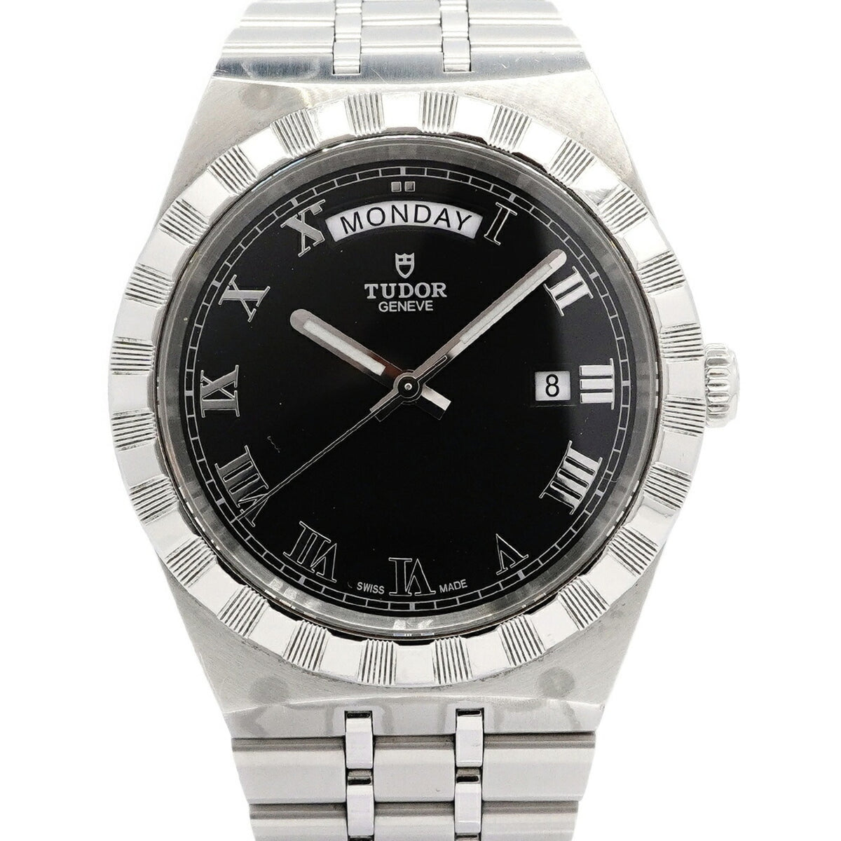 Tudor Royal Day-Date 28600 Black Dial 41mm Watch