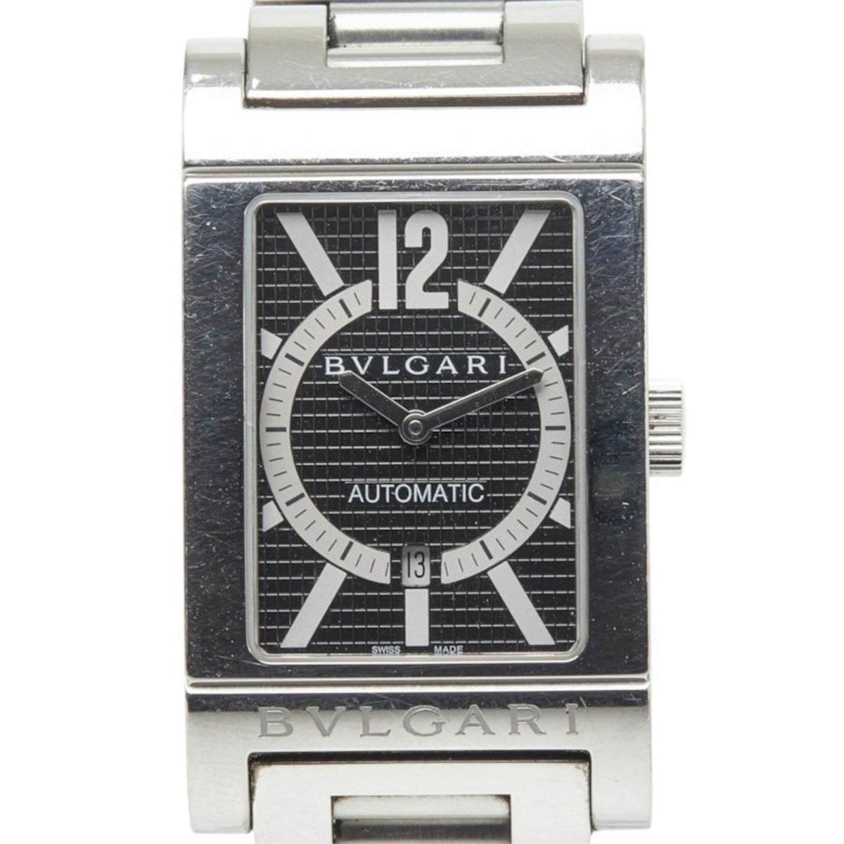 Bulgari Rettangolo RT45S Black Dial 26mm Watch