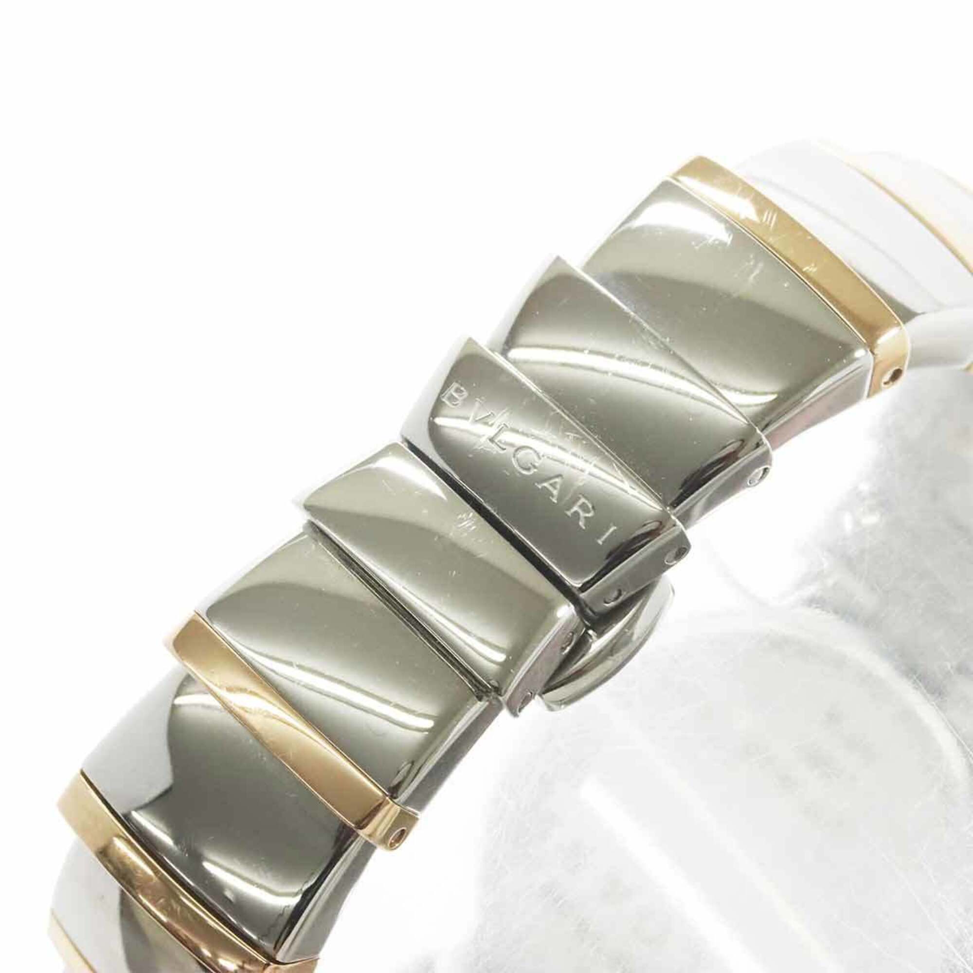 Bulgari Bulgari Lucea Combi LUP28SG Women's Watch 12P Diamond White Shell 18KPG Pink Gold Quartz