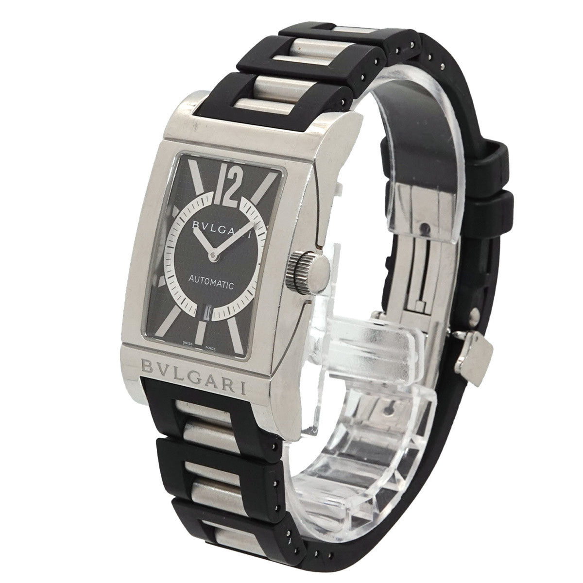 Bvlgari Rettangolo RT45S Black Dial 26mm Watch