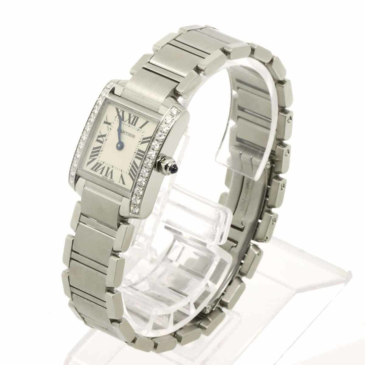 Cartier Tank Française SM W4TA0008 Ivory Dial 20mm Watch