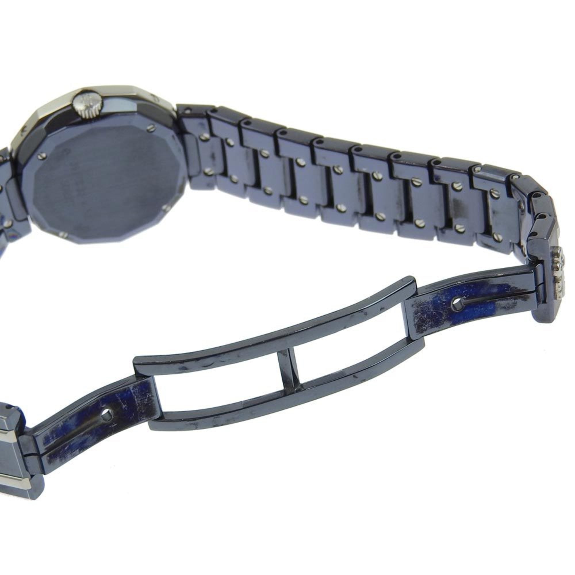CORUM Corum Admiral's Cup Uhr 39.610.30 V-50 Edelstahl x Gun Blue Navy Quarz Analoganzeige Damenzifferblatt