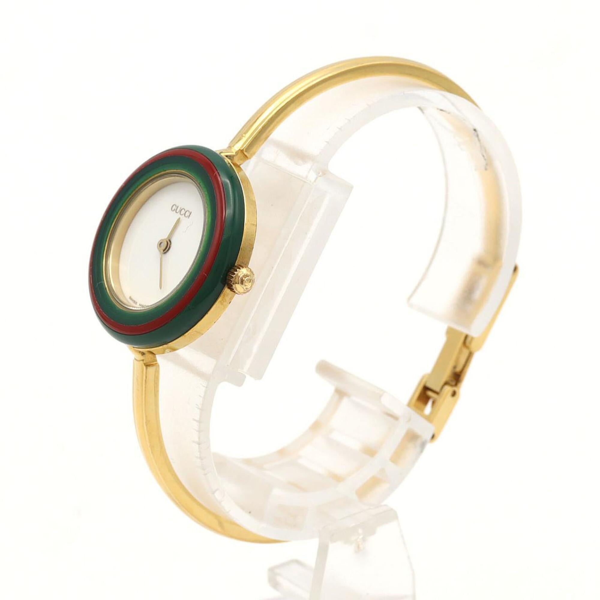 Gucci Change Ring GP Medium Size 11 12.2 Quartz Watch
