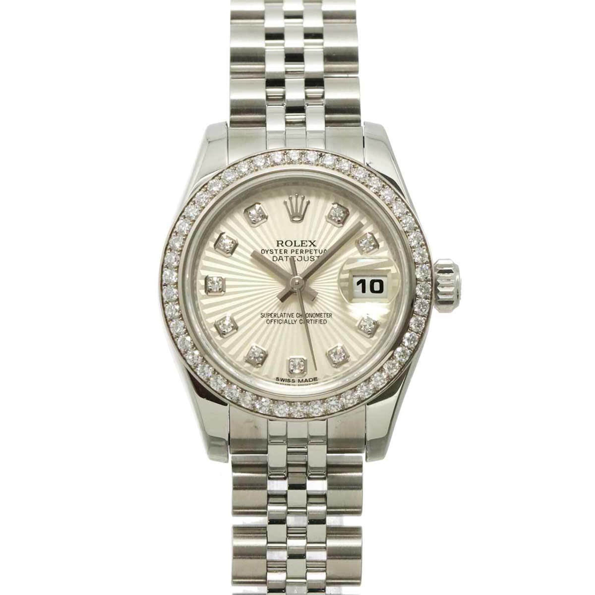 Rolex Datejust 179384G Silber Zifferblatt 26 mm Uhr