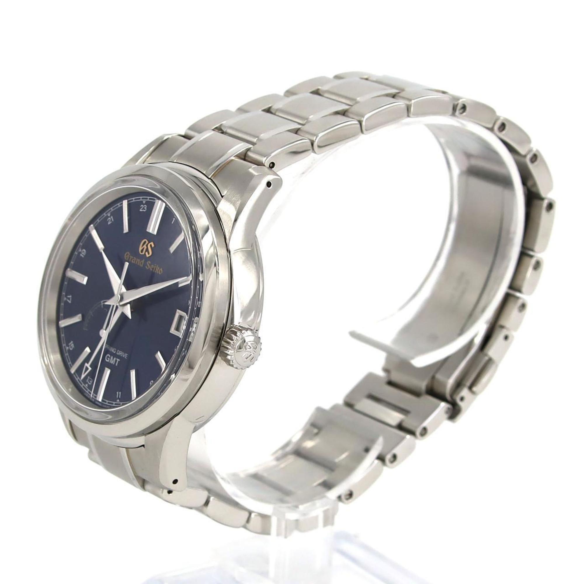 Seiko Grand Elegance Collection Spring Drive GMT 9R66-0AL0 SBGE293 SS Wristwatch Automatic