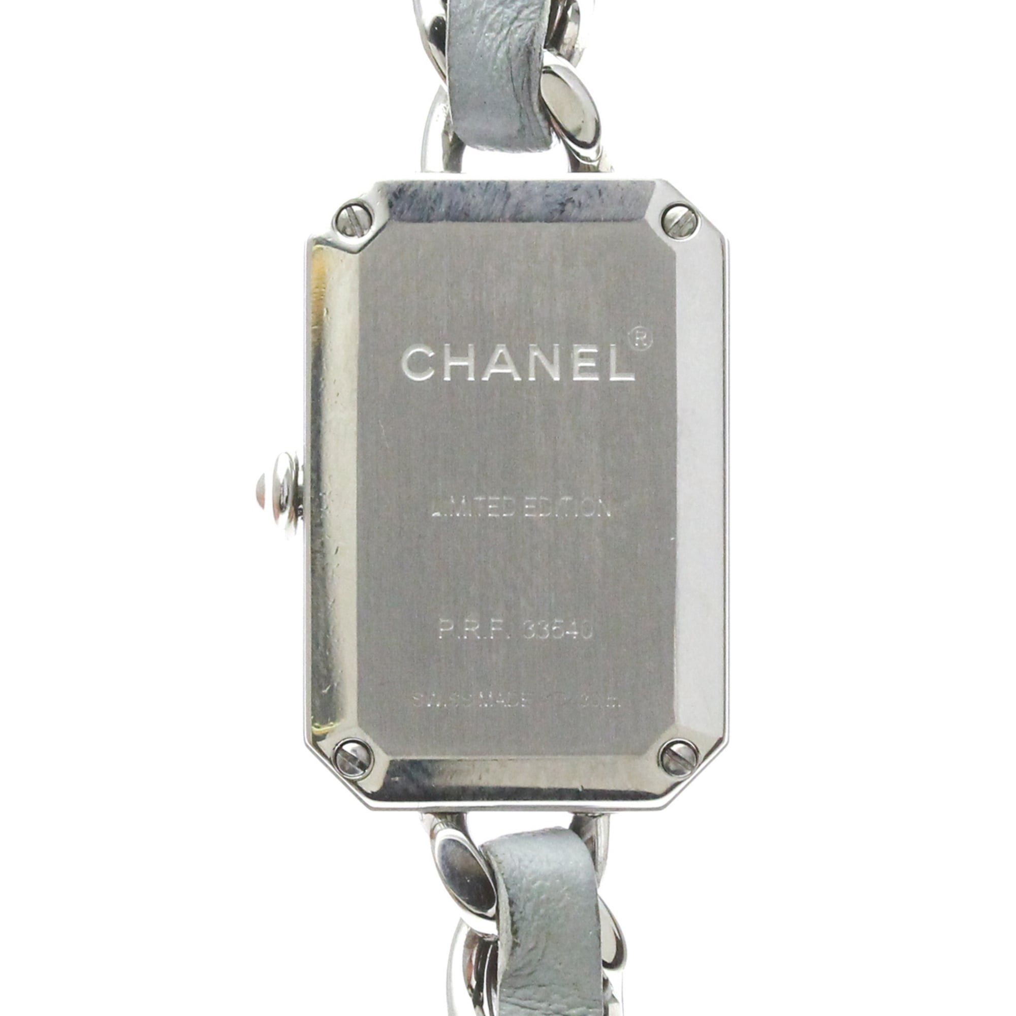 Montre CHANEL Premiere Lock en acier et cuir Quartz pour femme H4327