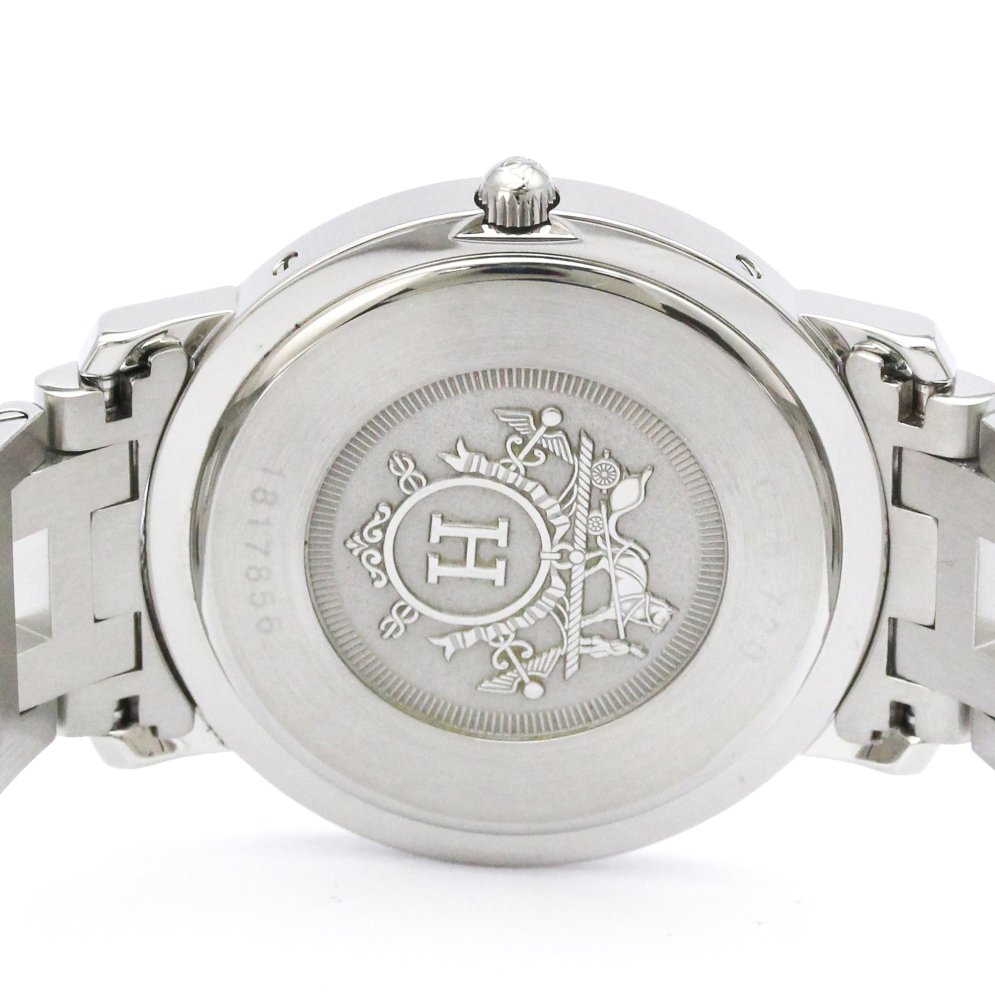 HERMES Clipper verguld stalen quartz herenhorloge CL6.720