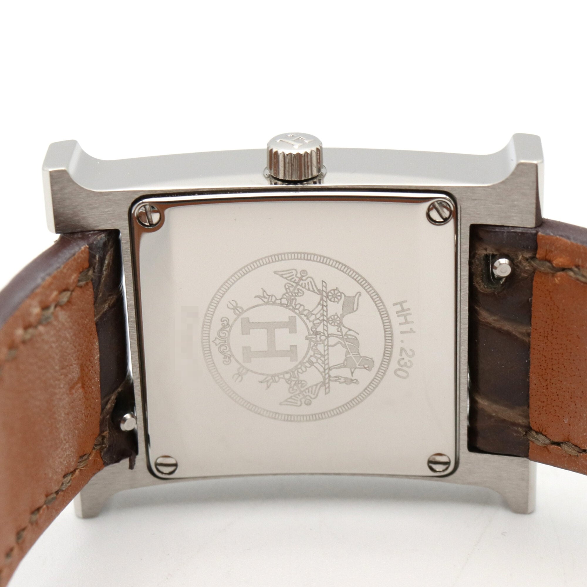 Hermes H- HH1.230 Weiß Gehäuse Zifferblatt 21 mm Uhr