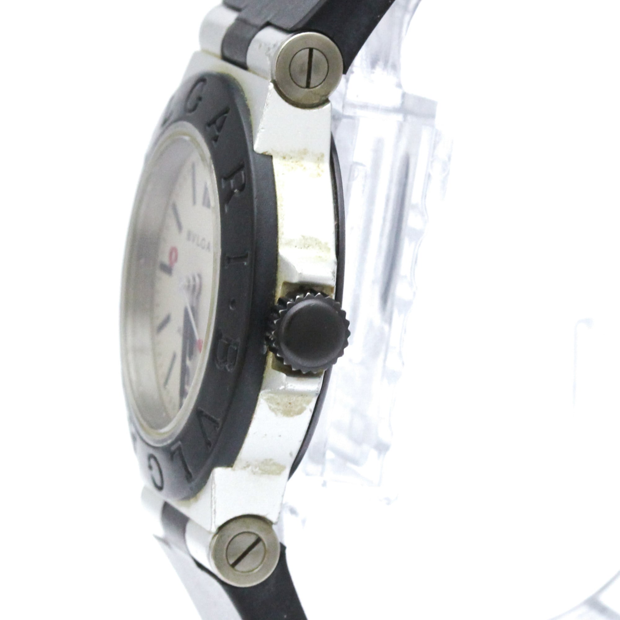 Montre Bvlgari Aluminium AL29TA, cadran argenté, 29 mm