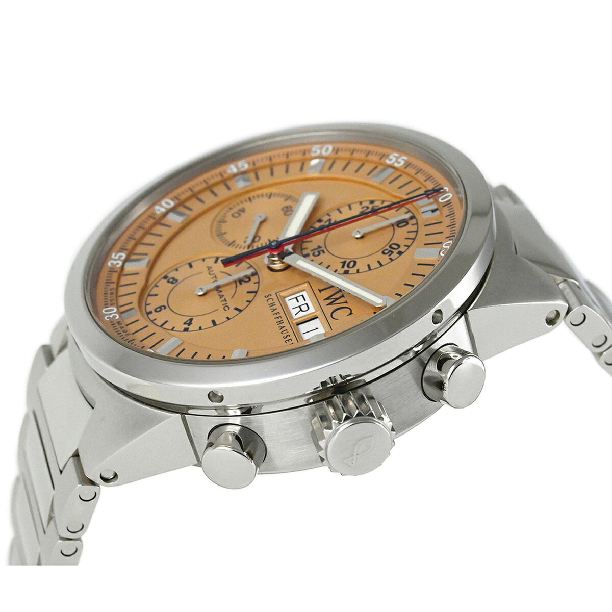 IWC GST Chrono Rattrapante IW371513 Lachs Rosa Zifferblatt 43 mm Uhr