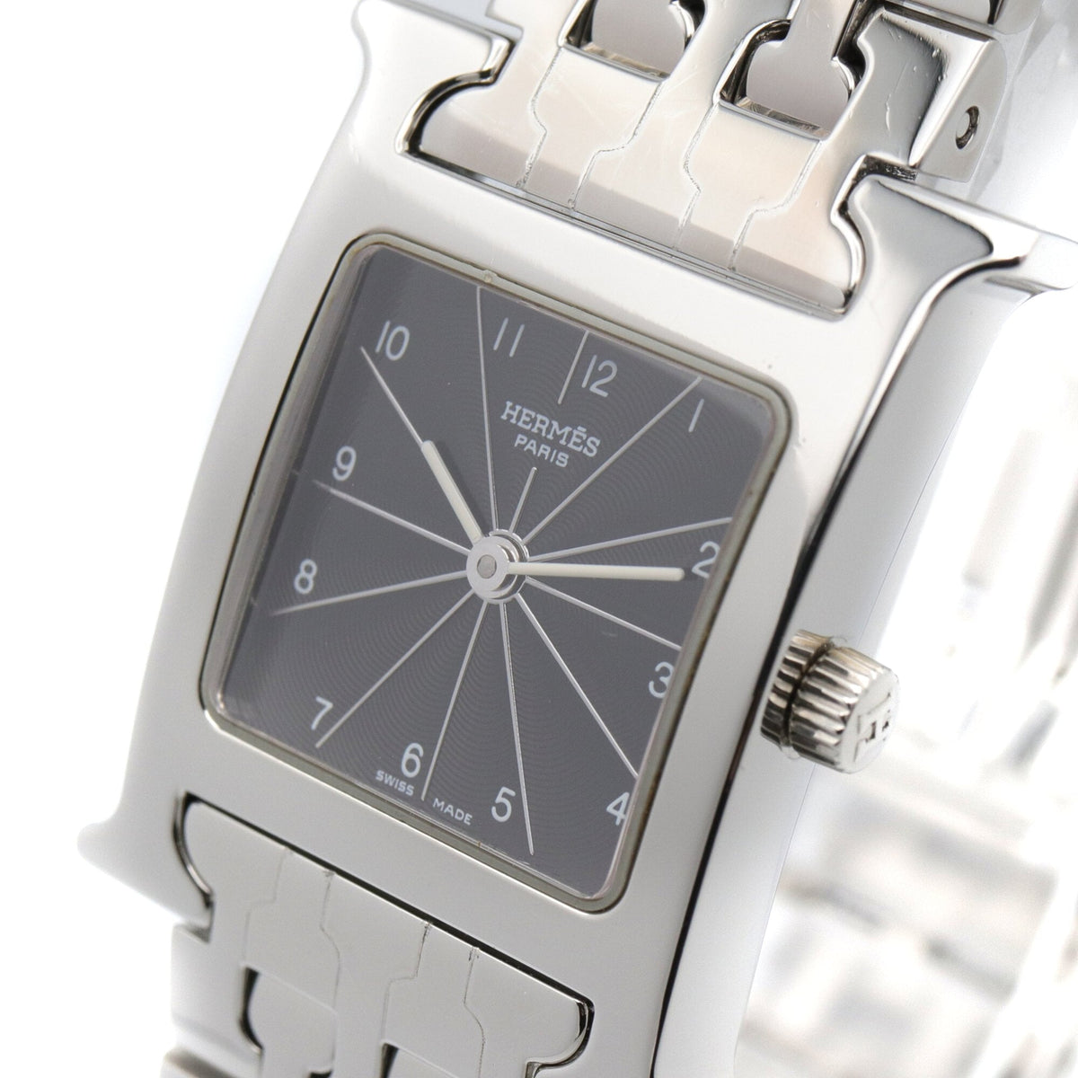Hermes H- HH1.210 Black Dial 21mm Watch