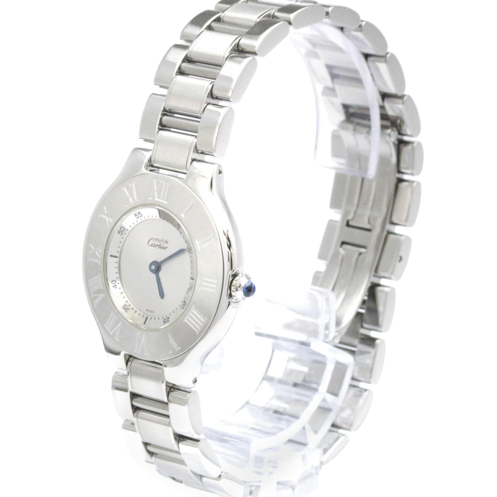 Montre Cartier Must W10110T2, cadran argenté, 31 mm