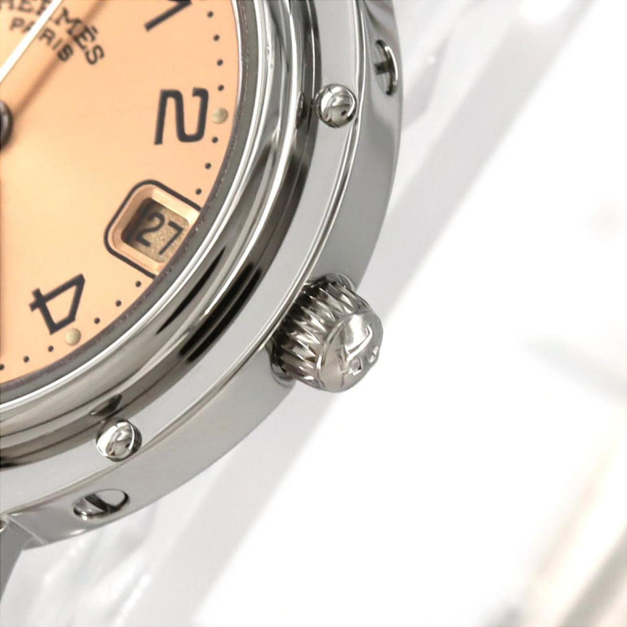 Hermès Clipper CL4.210 roestvrijstalen quartzhorloge