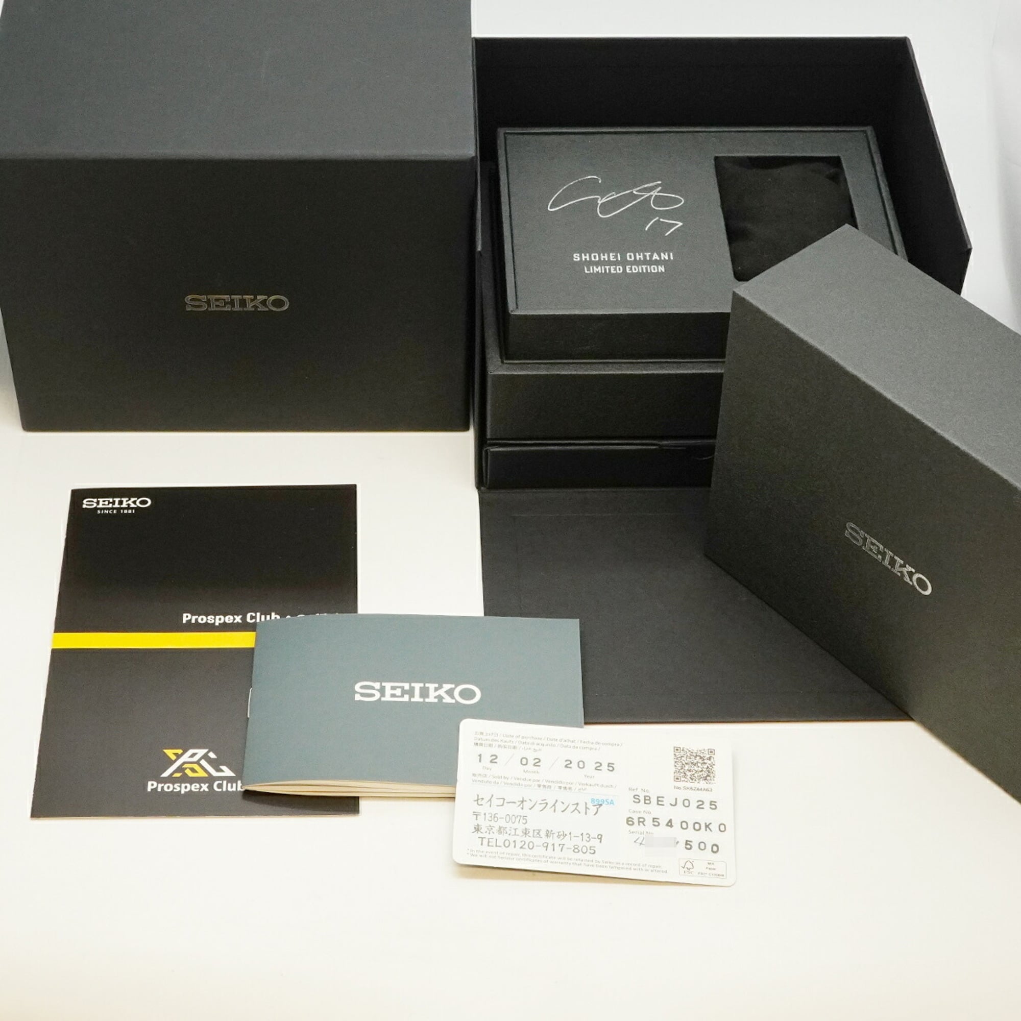 Seiko Prospex Shohei Ohtani 2025 Model SBEJ025 6R54-00K0 Silver Dial