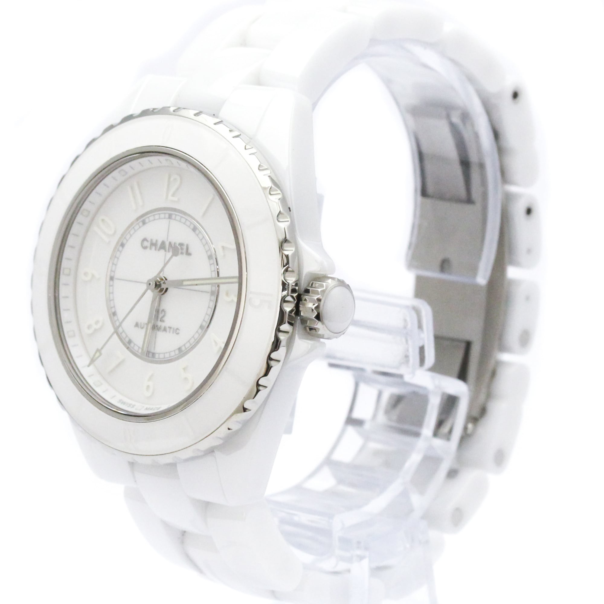 CHANEL J12 Phantom Ceramic Automatic Mens Watch H6186 Polished