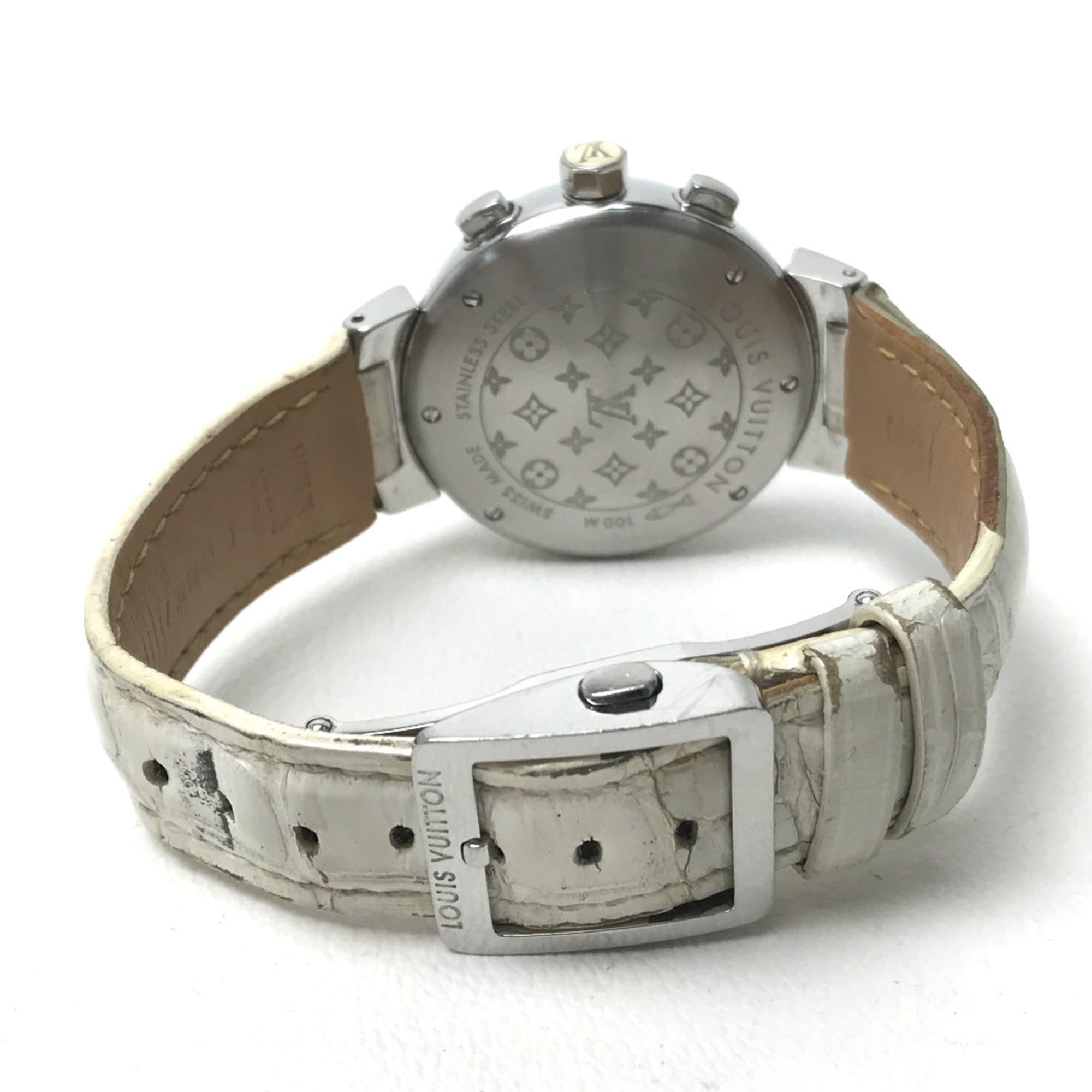 Louis Vuitton Q132C Tambour ArmbanduhrSilber