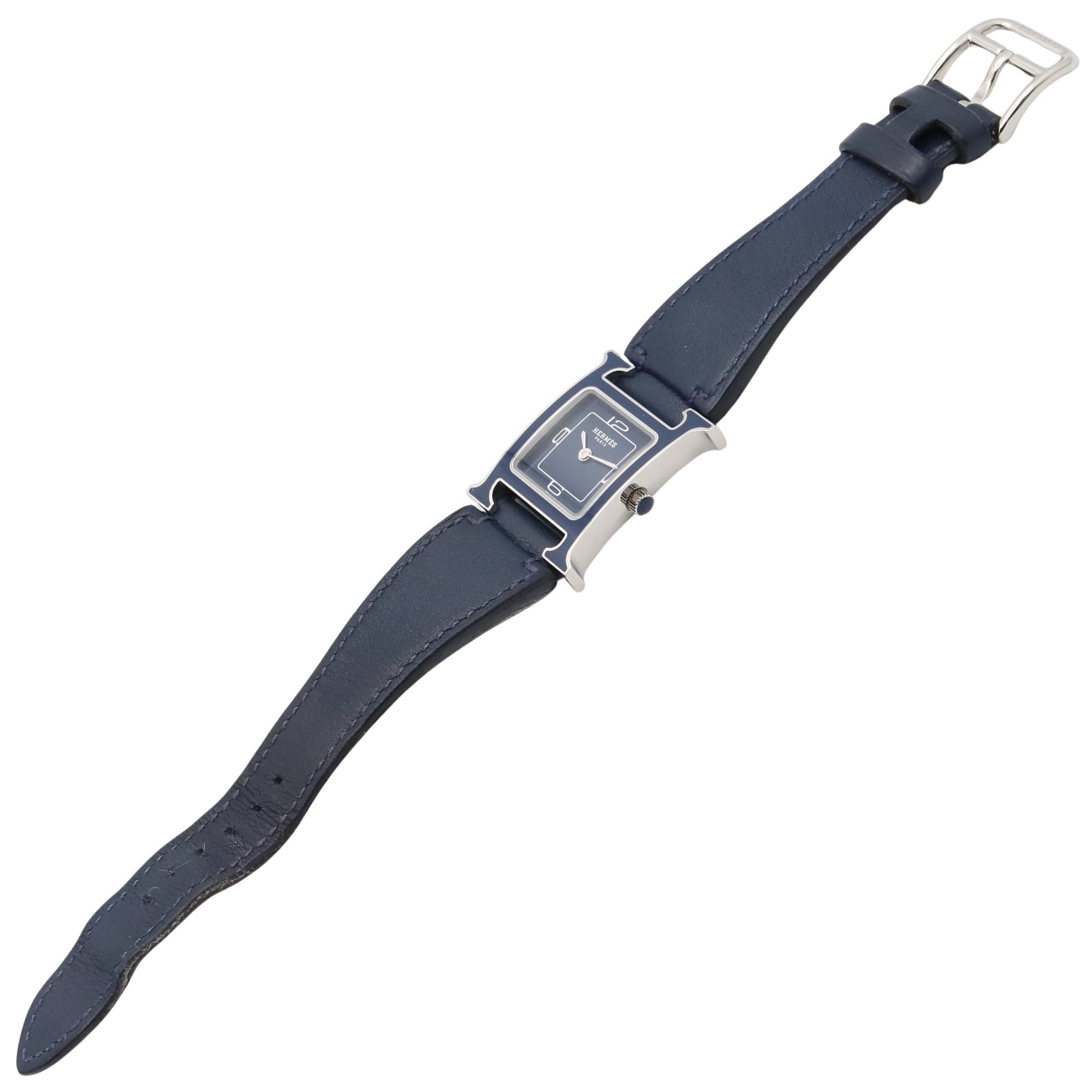 Hermes H-Watch, HH1.222 Blue Dial Stainless steel 21mm Watch