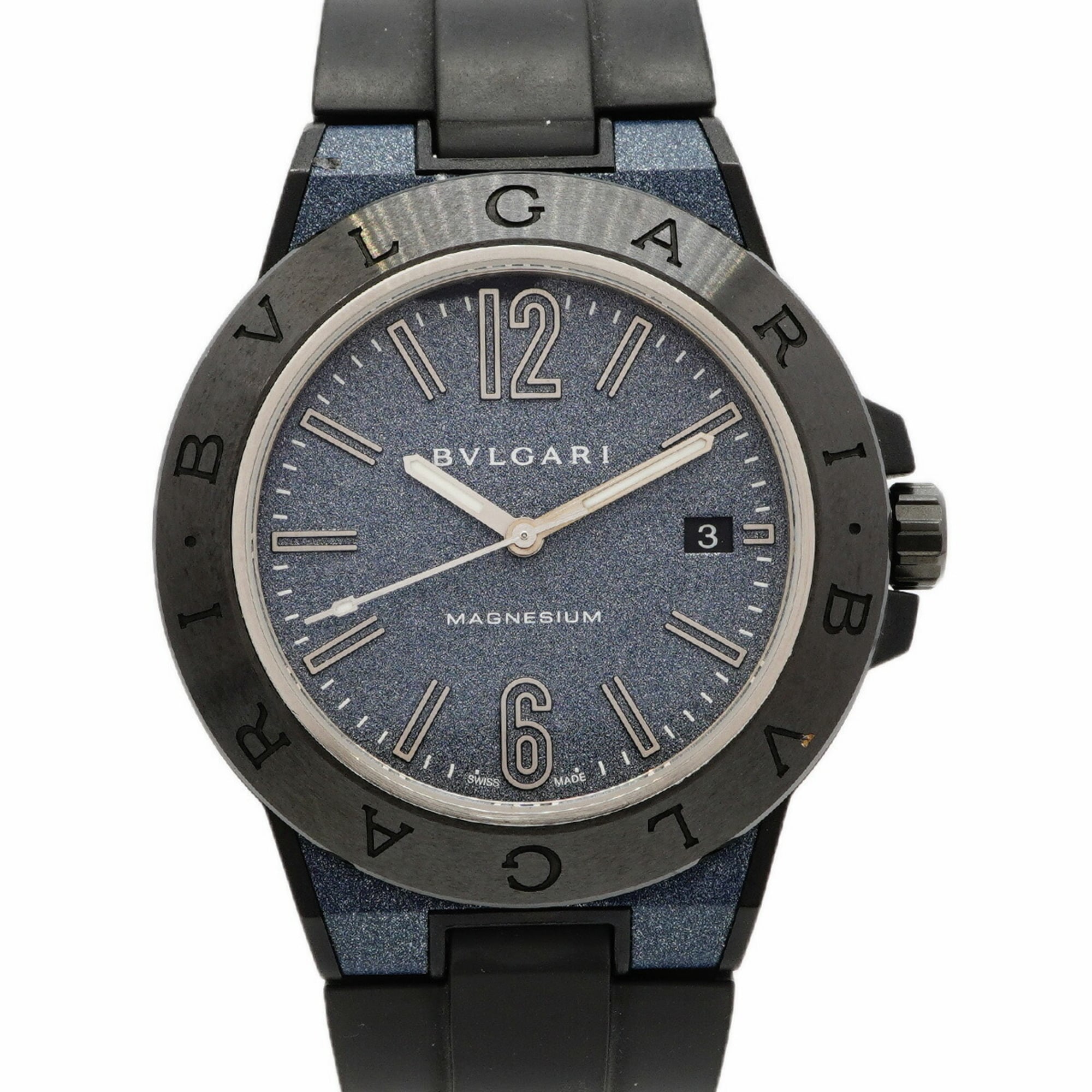 Bulgari Diagono Magnesium DG41SMC Blue Dial Men's Watch