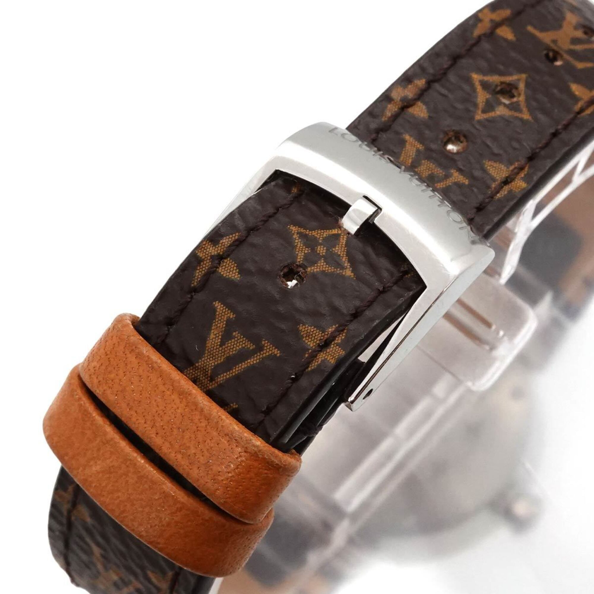 Louis Vuitton Tambour Q12MG Silver Dial 28mm Watch