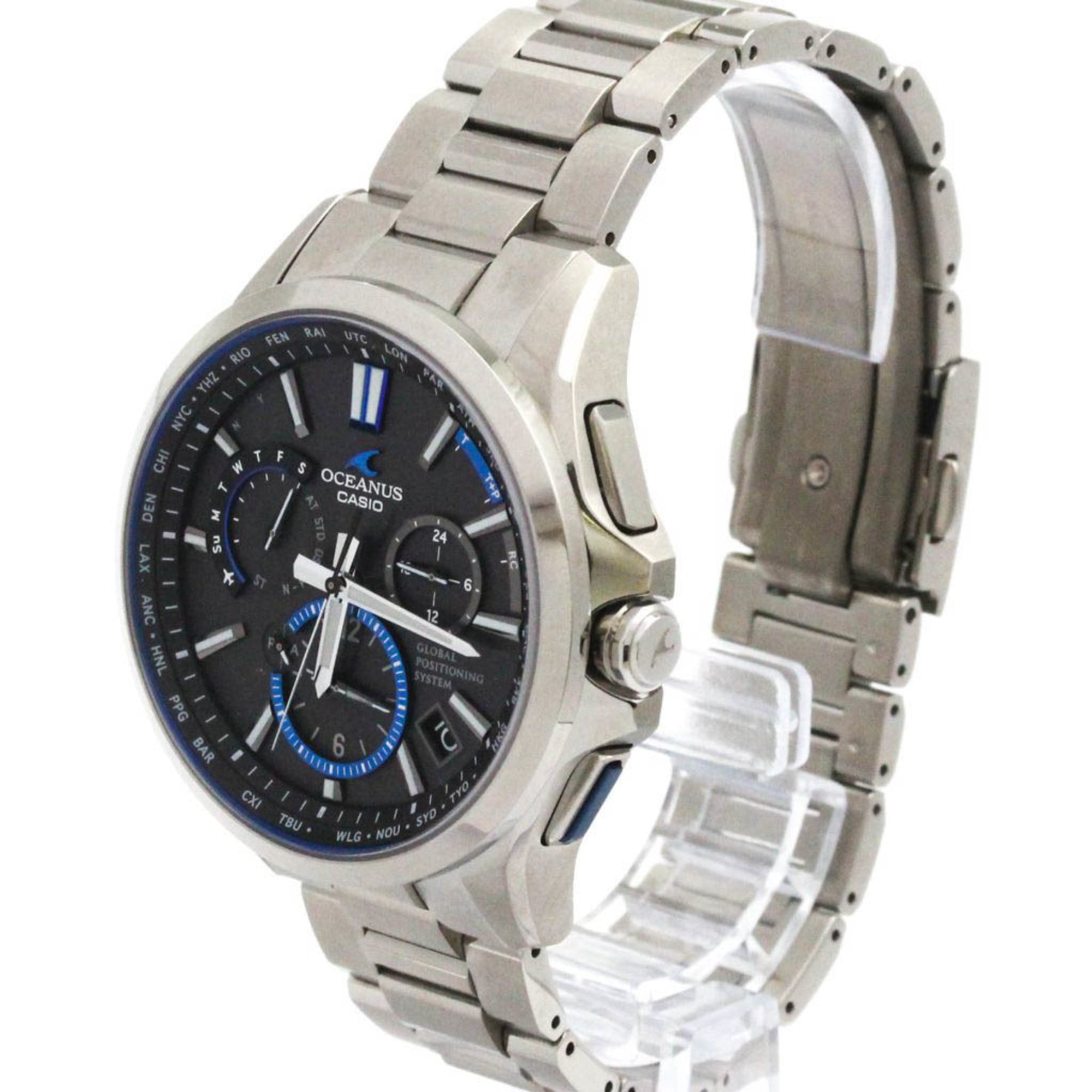 CASIO Oceanus GPS Radio Wave Control Solar Titanium Mens Watch OCW-G1100T-1AJF