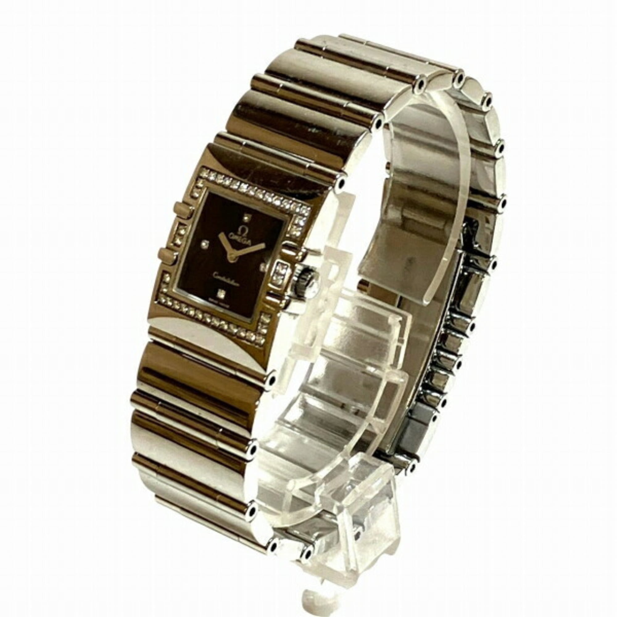 Omega Constellation Quadra 1528.46 Quartz 4-Diamond Watch (Wristwatch) for Women