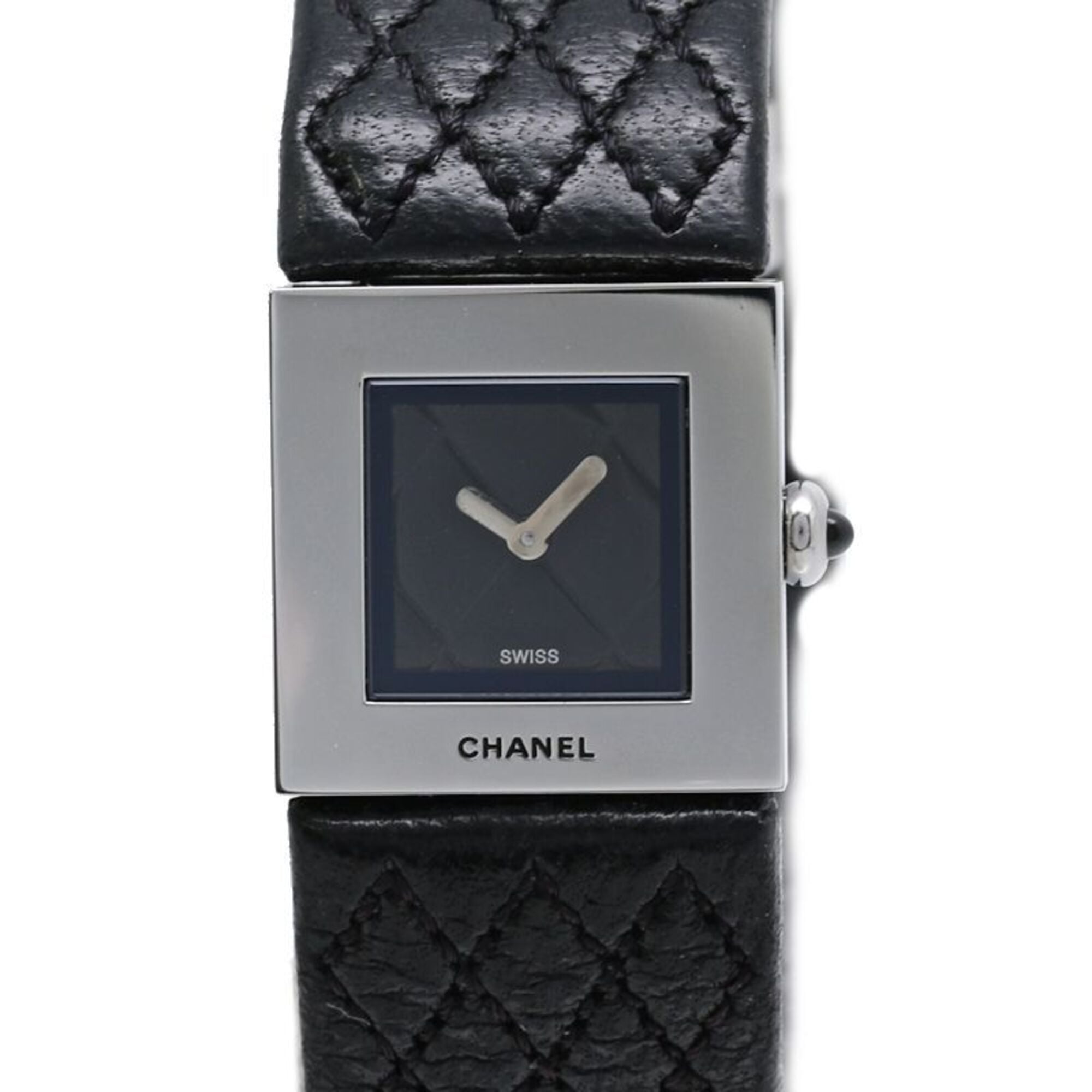 Chanel Matelasse H0116 Black Dial 19mm Watch
